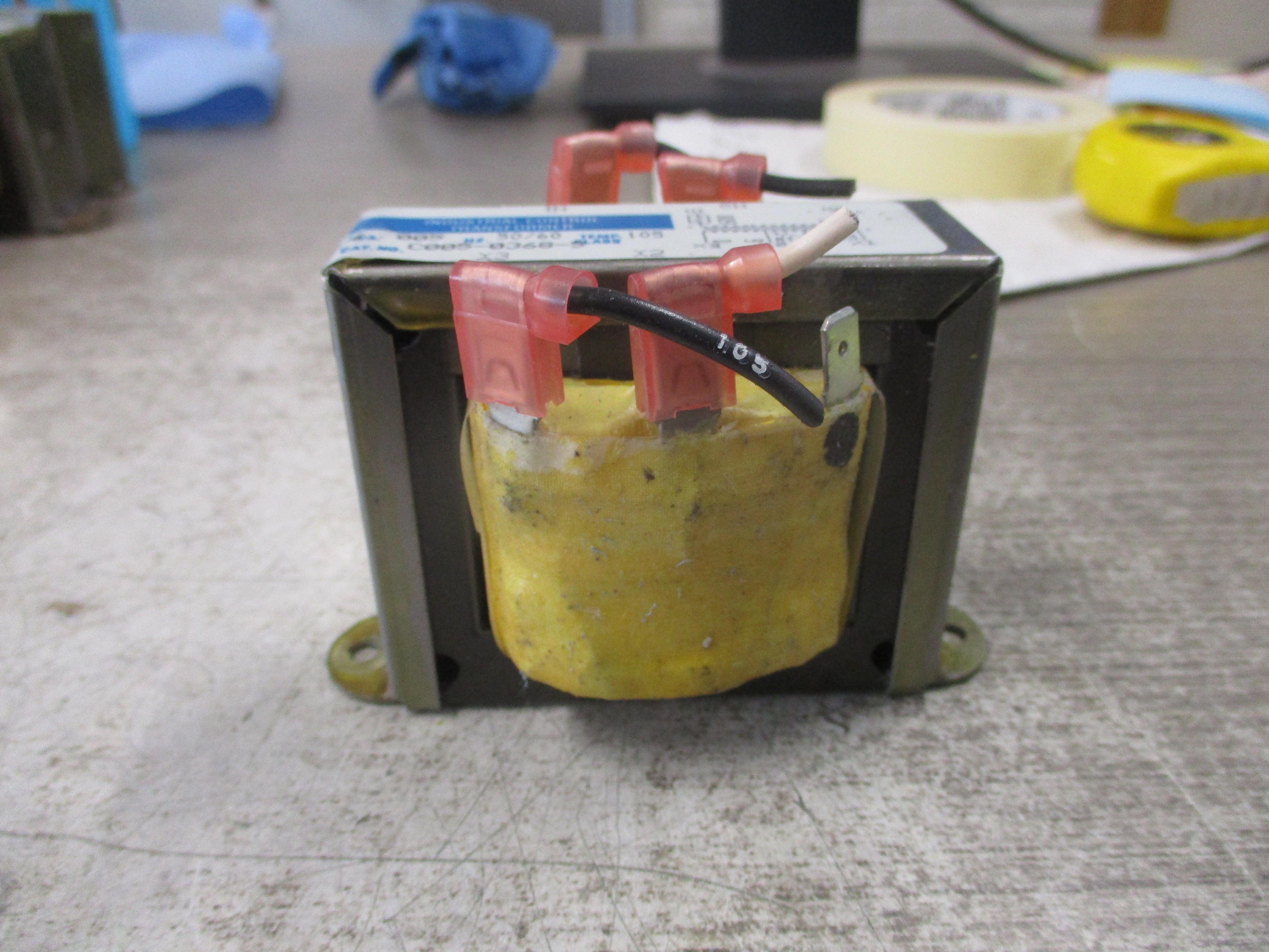 Micron Control Transformer C005-0368-5 0.005 KVA Pri: 600V Sec: 18V 50/60Hz Used
