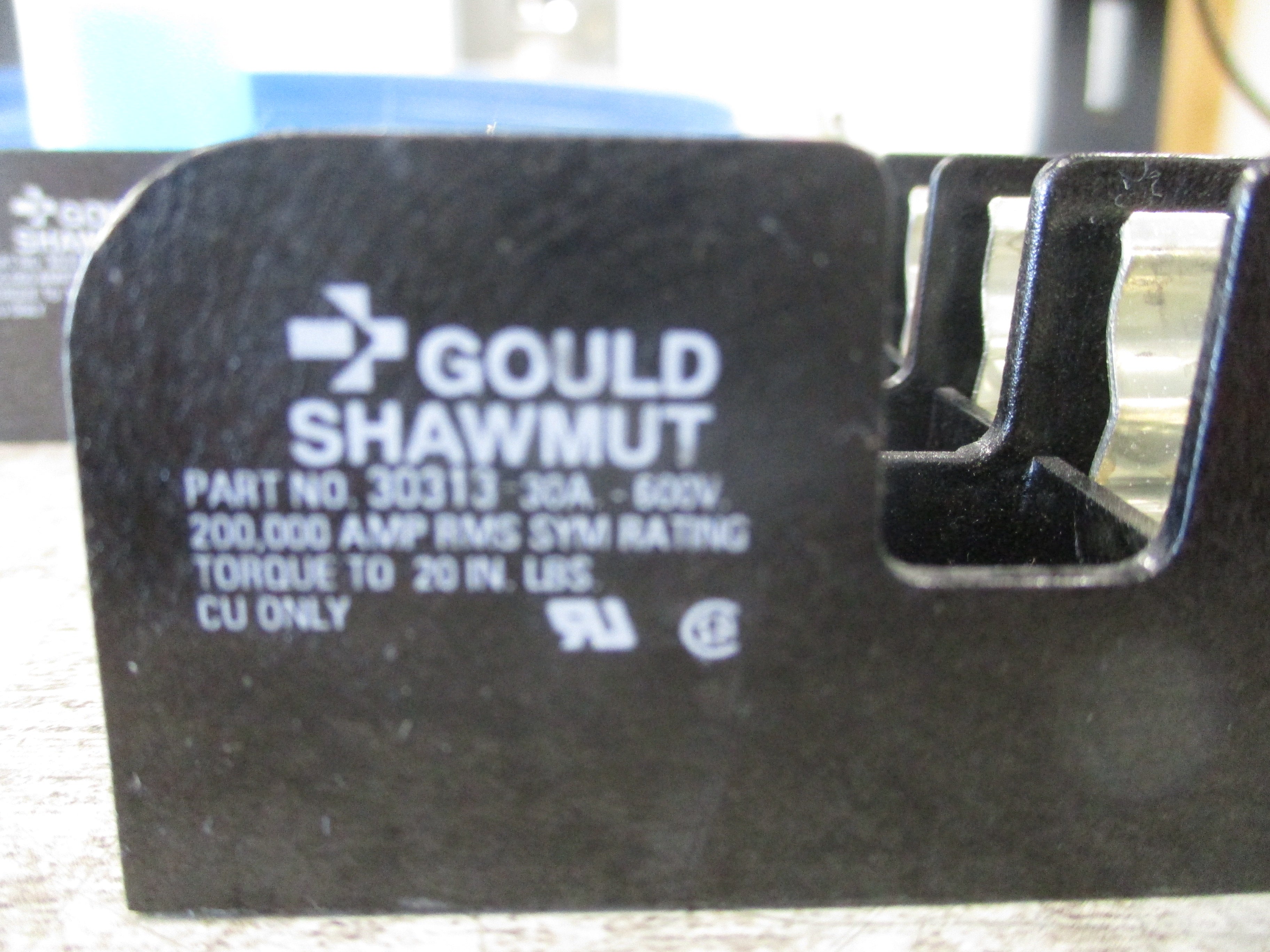 Gould Shawmut Fuseholder 30313 30A 600V 3P *Lot of 3* Used