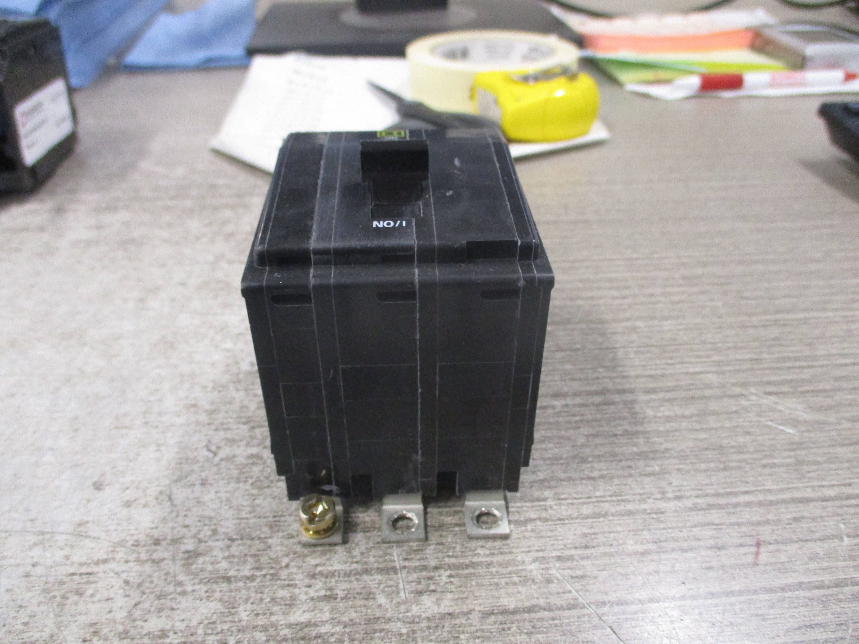 Square D Bolt-On Circuit Breaker QOB360 60A 240V 3P *Missing (2) Screws* Used