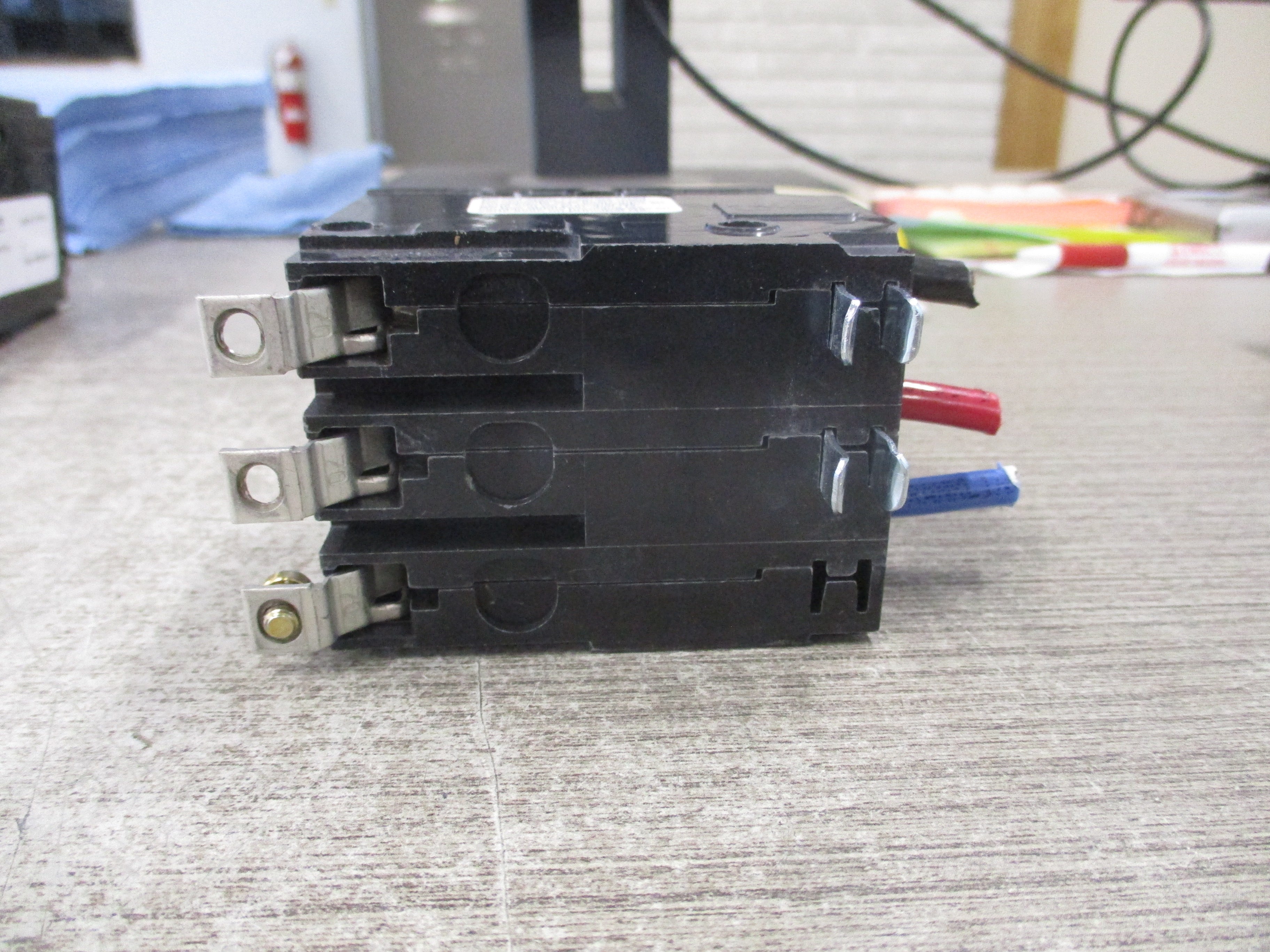 Square D Bolt-On Circuit Breaker QOB360 60A 240V 3P *Missing (2) Screws* Used