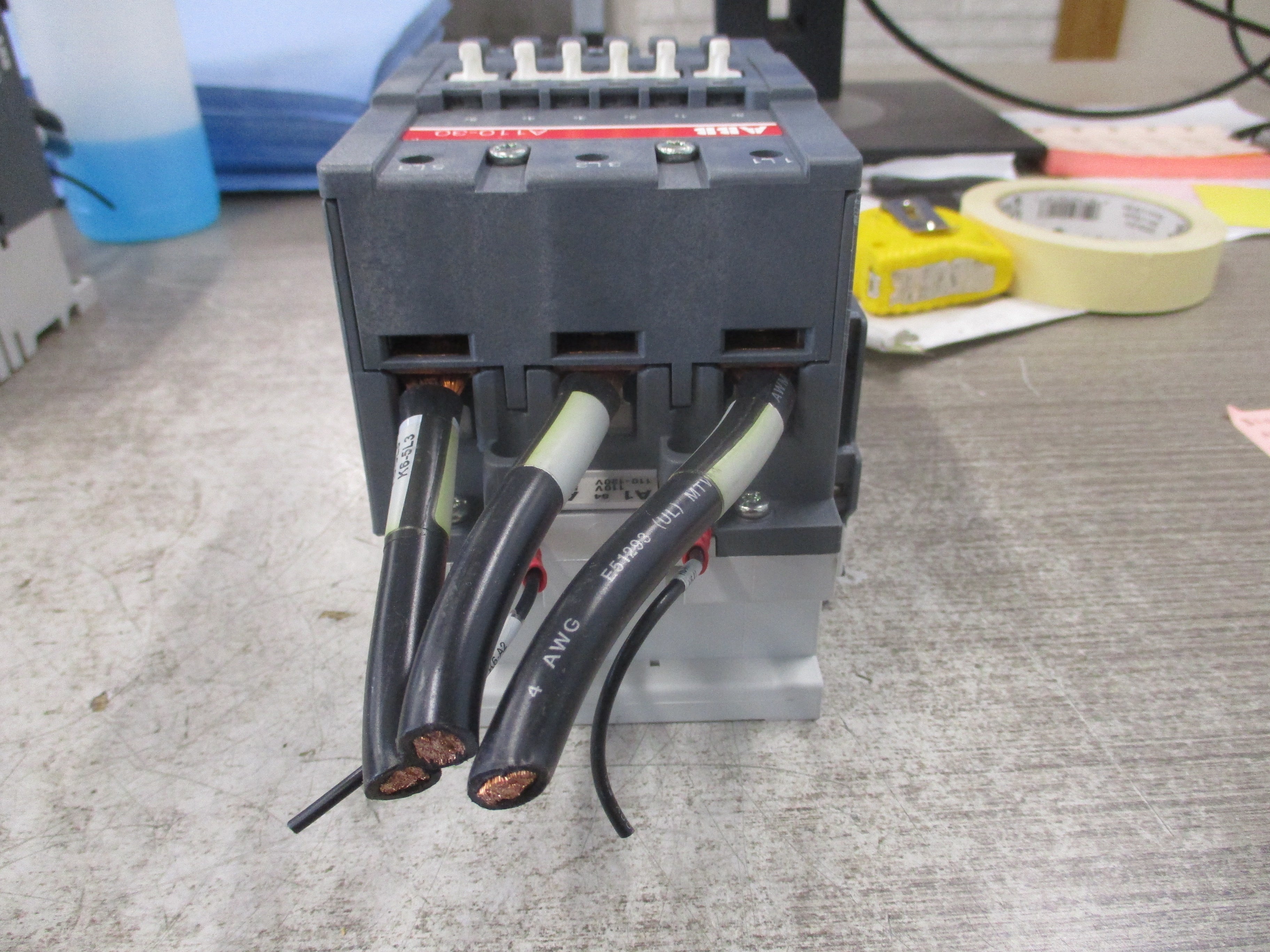 ABB Contactor A110-30 110-120V Coil 140A 600V (1) Aux Contact Used