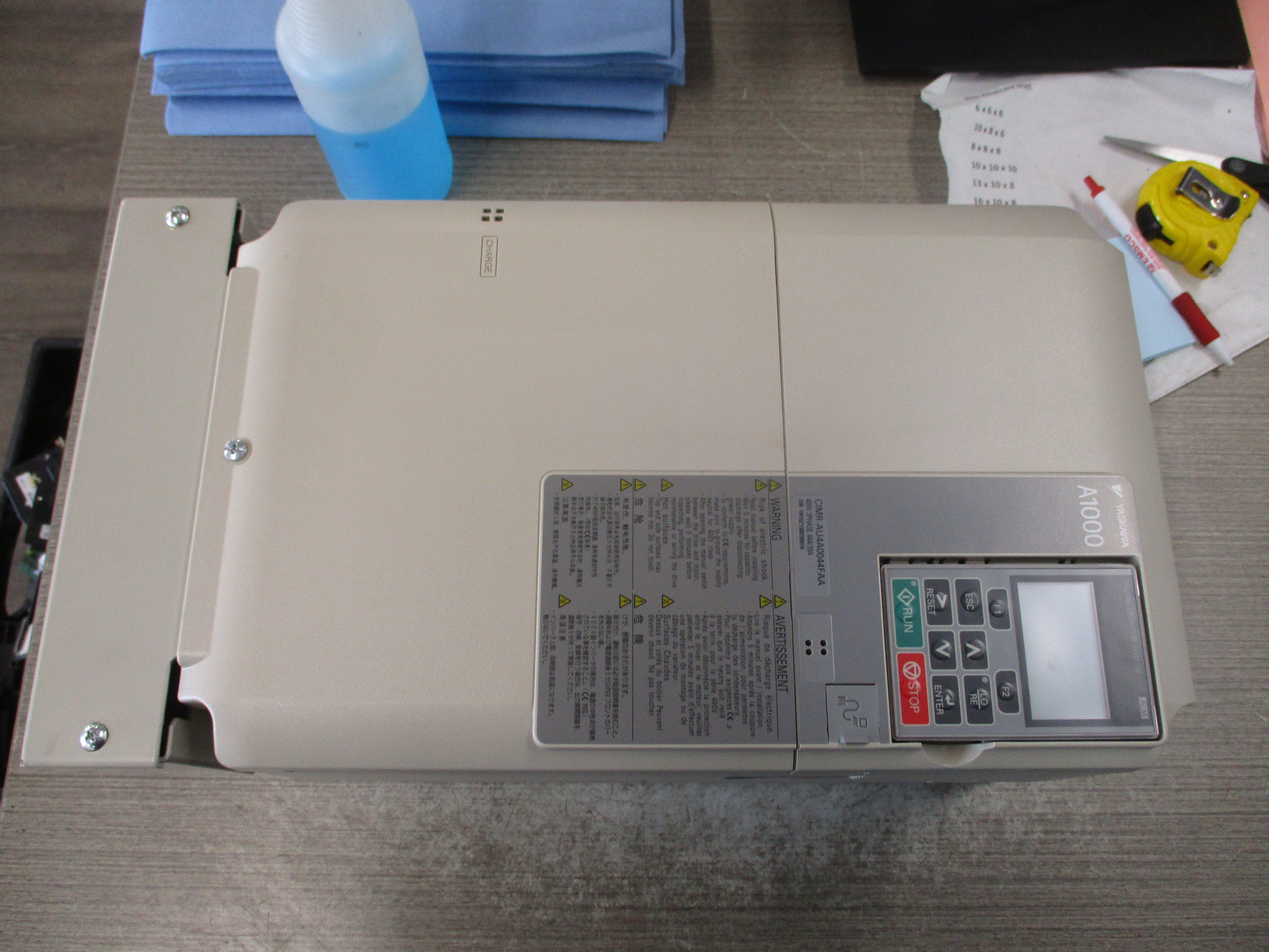 Yaskawa A1000 AC Drive CIMR-AU4A0044FAA Rev. E 30HP 3Ph Input: AC 3Ph 380-480V