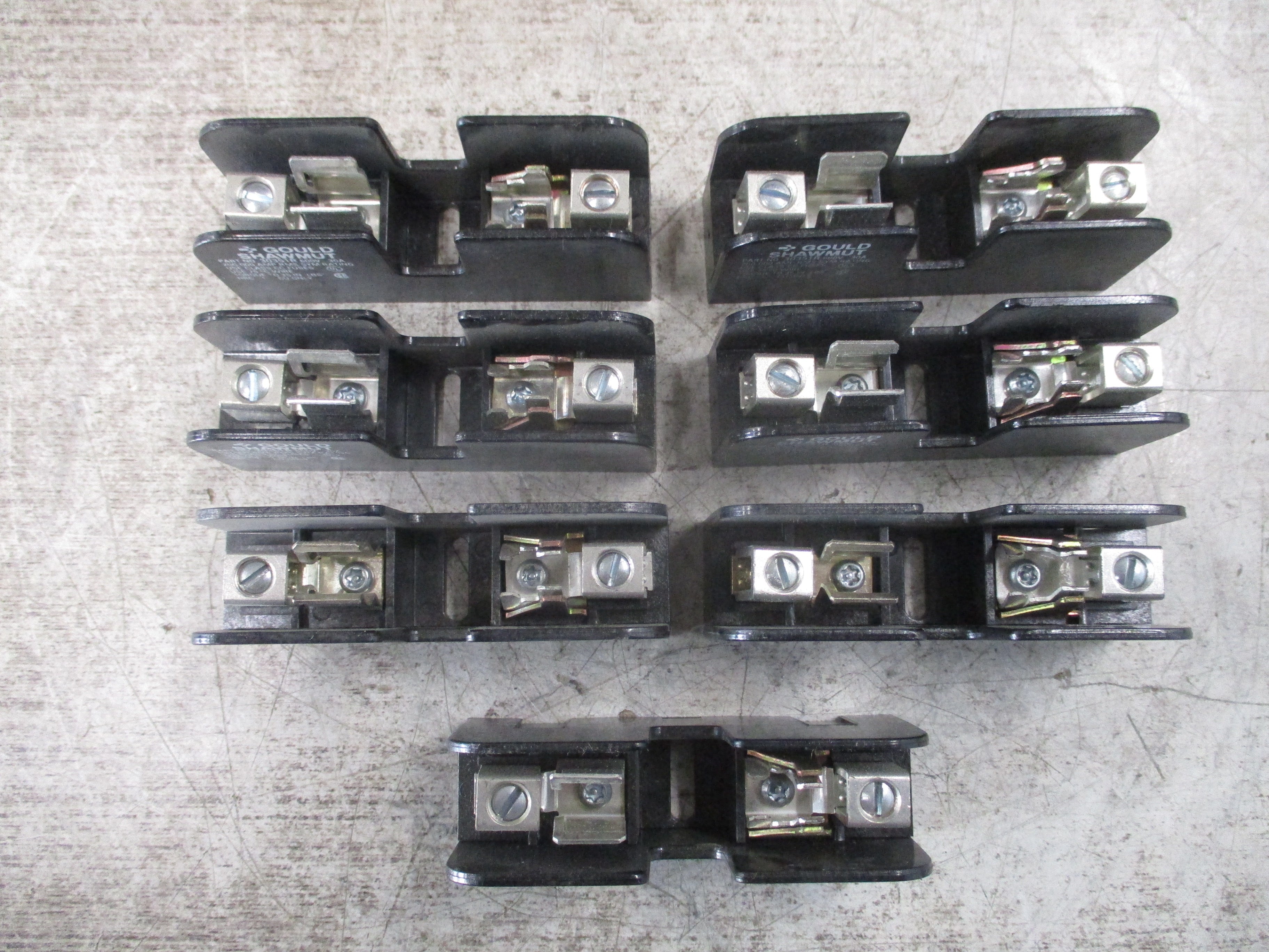 Gould Shawmut Fuse Block 30351R 30A 600V 1P *Box of 7* New Surplus
