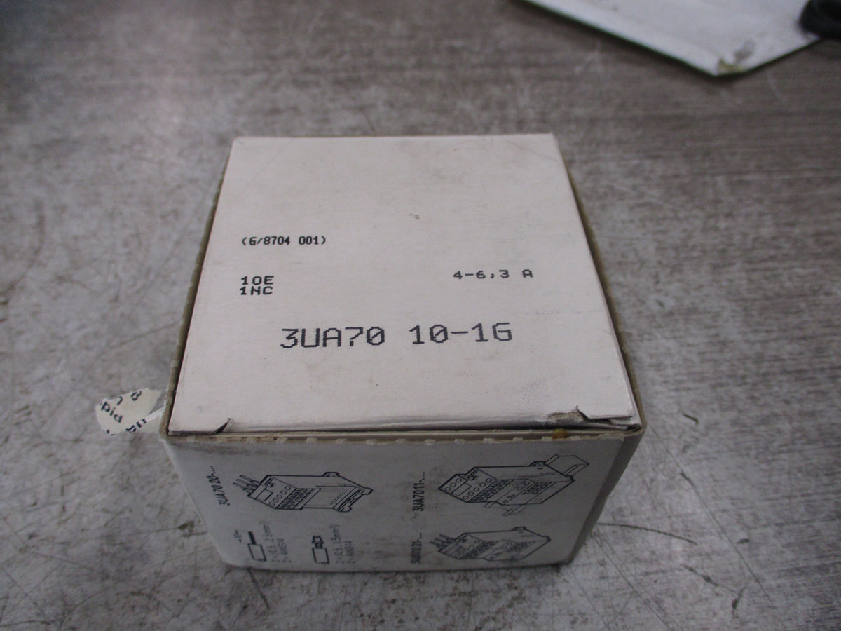 Siemens Solid State Overload 3UA70 10-1G Trip: 4.0-6.3A New Surplus