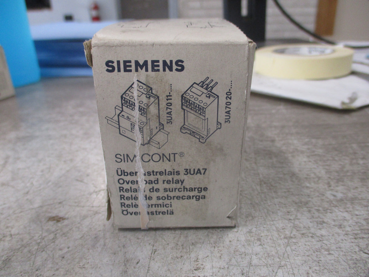 Siemens Solid State Overload 3UA70 10-1G Trip: 4.0-6.3A New Surplus