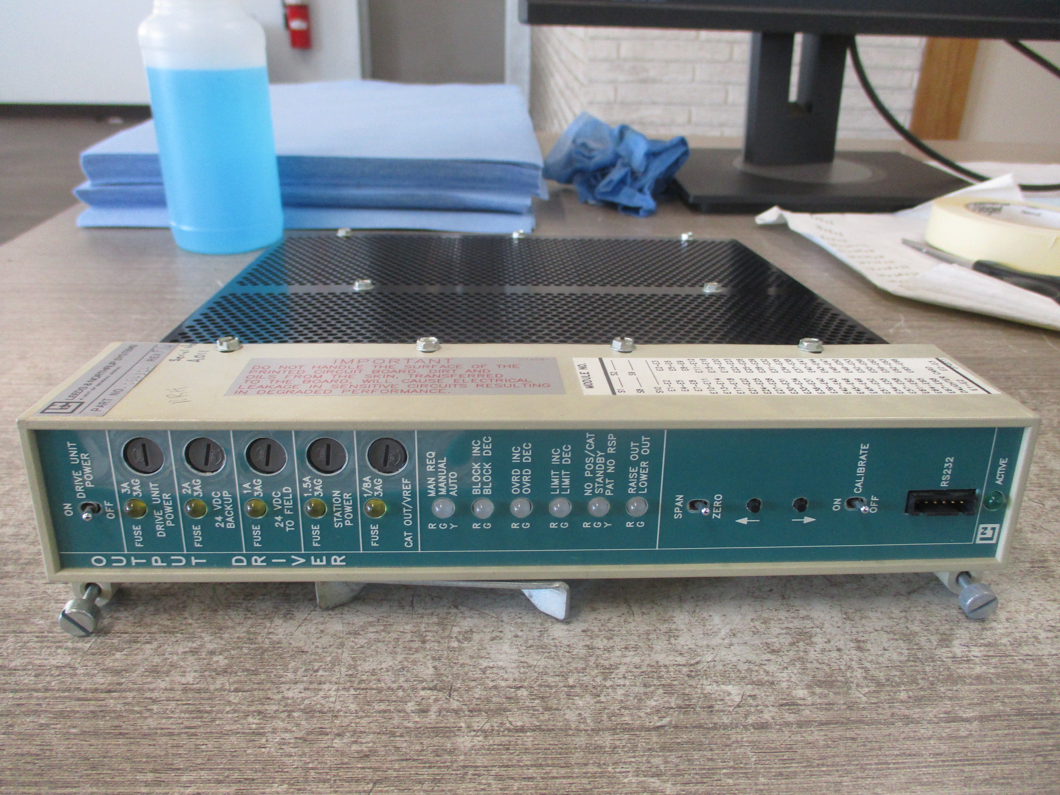 Leeds & Northrup Output Driver Module 064314 Rev. F/H Used