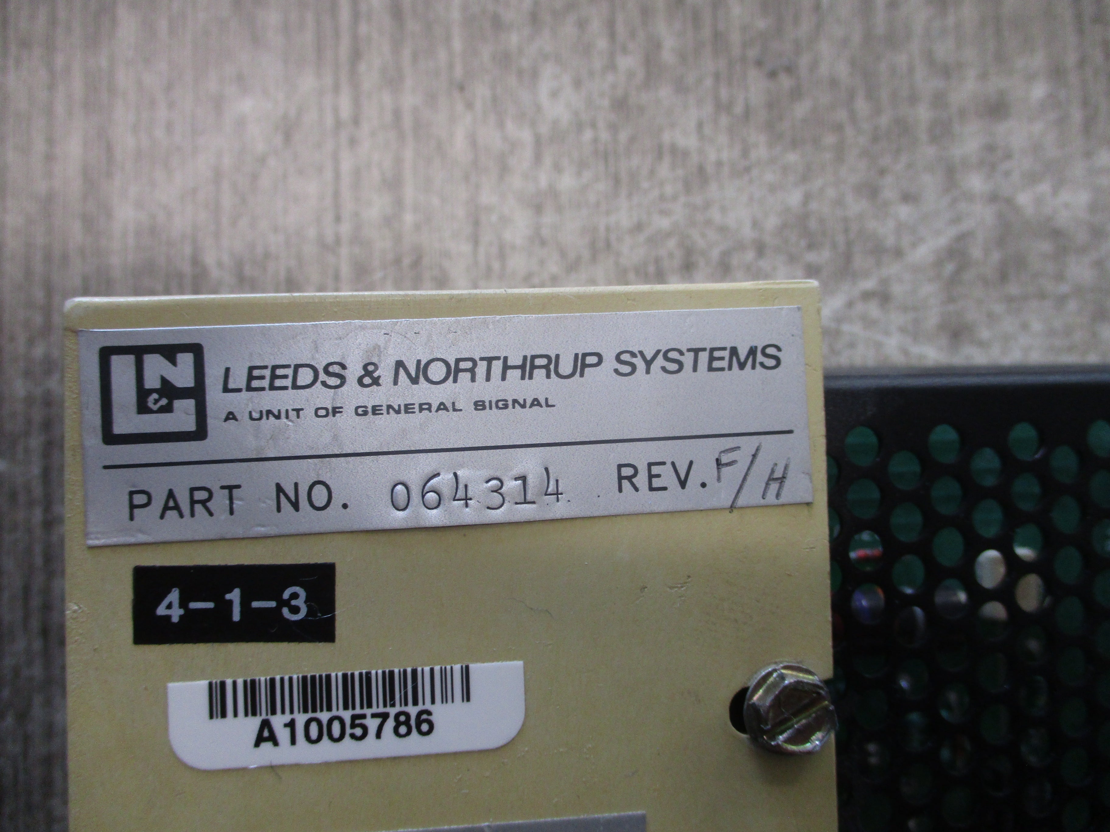 Leeds & Northrup Output Driver Module 064314 Rev. F/H