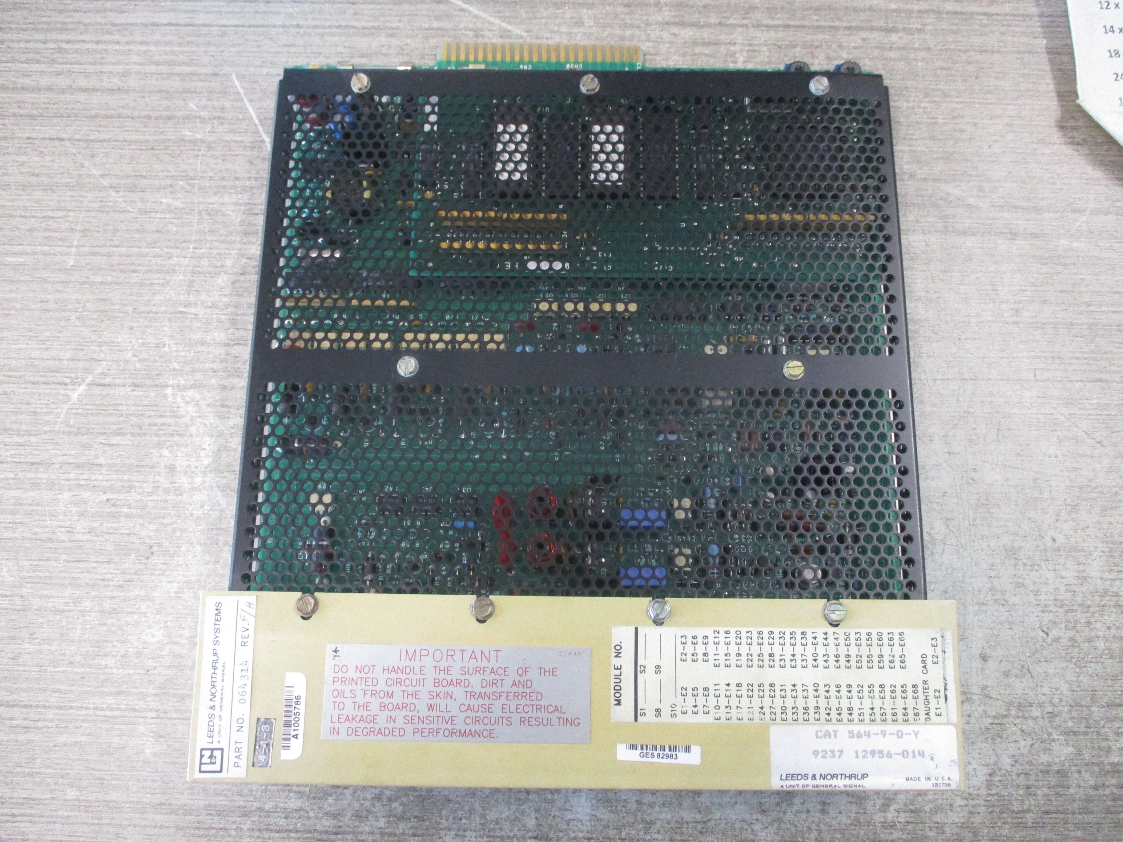 Leeds & Northrup Output Driver Module 064314 Rev. F/H
