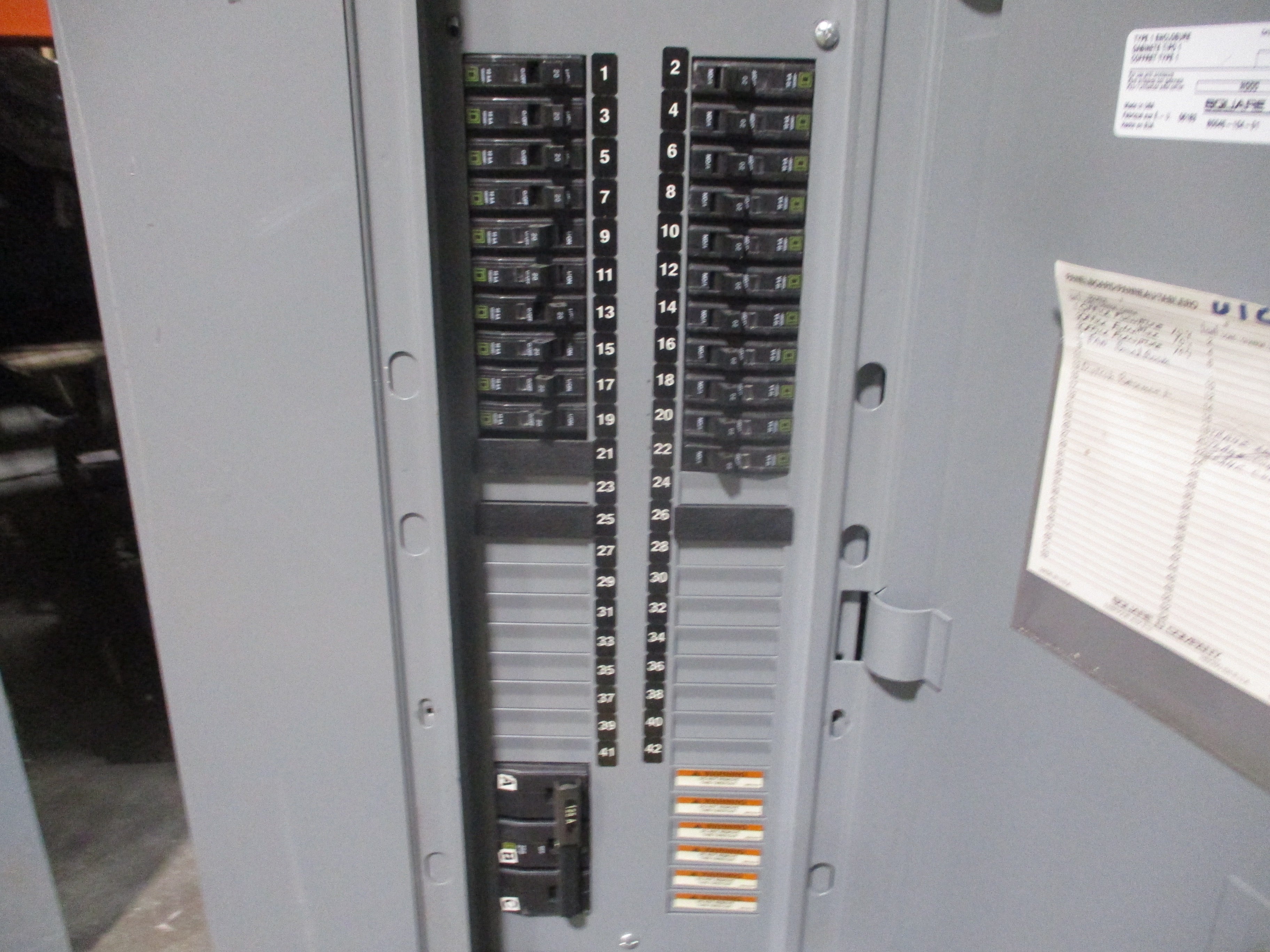 Square D Main Breaker Circuit Breaker Panel 12219851720030001 125A Main 125A Max