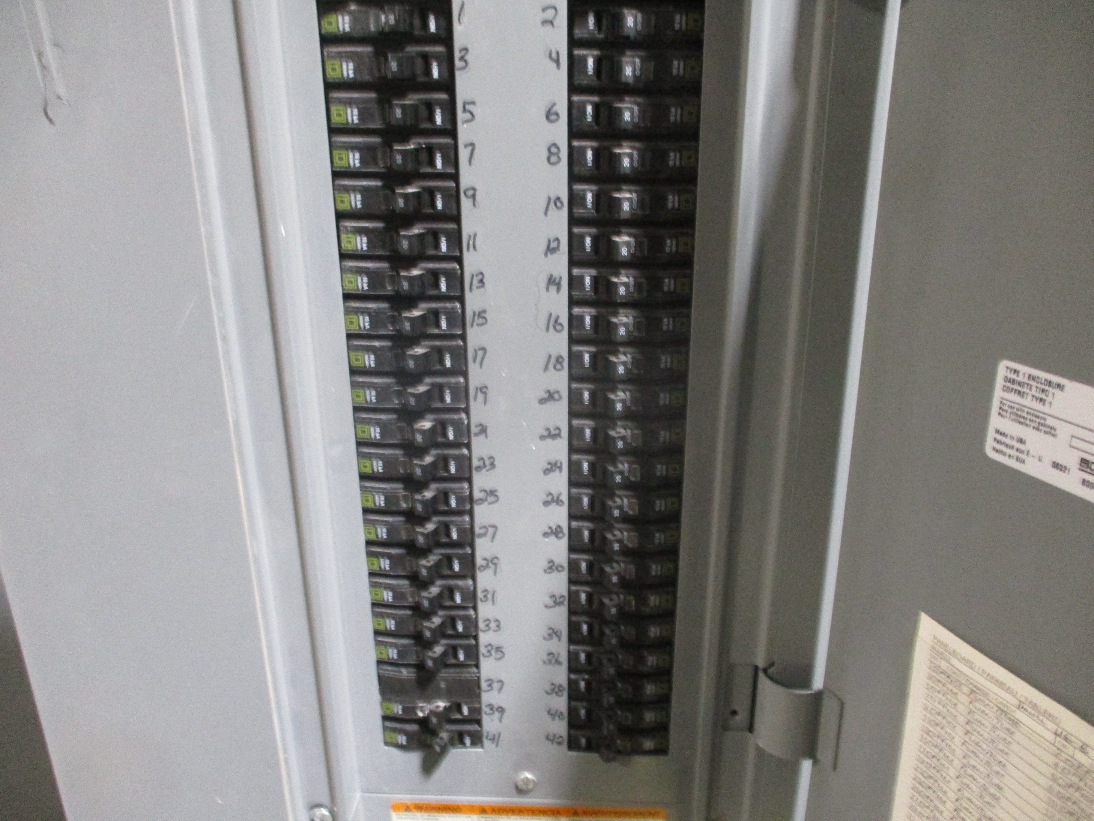 Square D Main Breaker Circuit Breaker Panel 12224068860020001 125A Main 125A Max