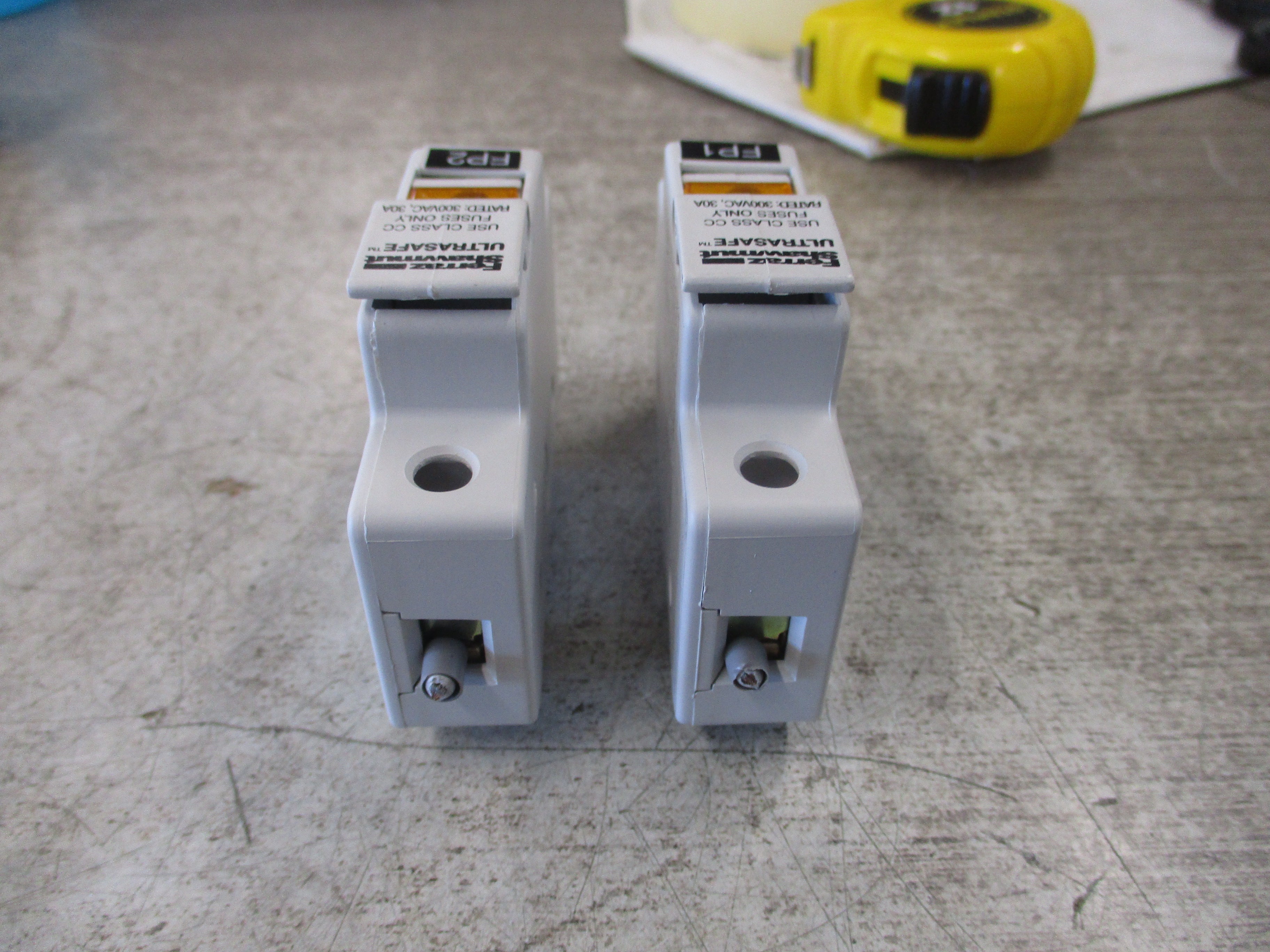 Ferraz Shawmut Ultrasafe Fuseholder USCC1I-AC300 30A 300V 1P * Lot of 2 * Used