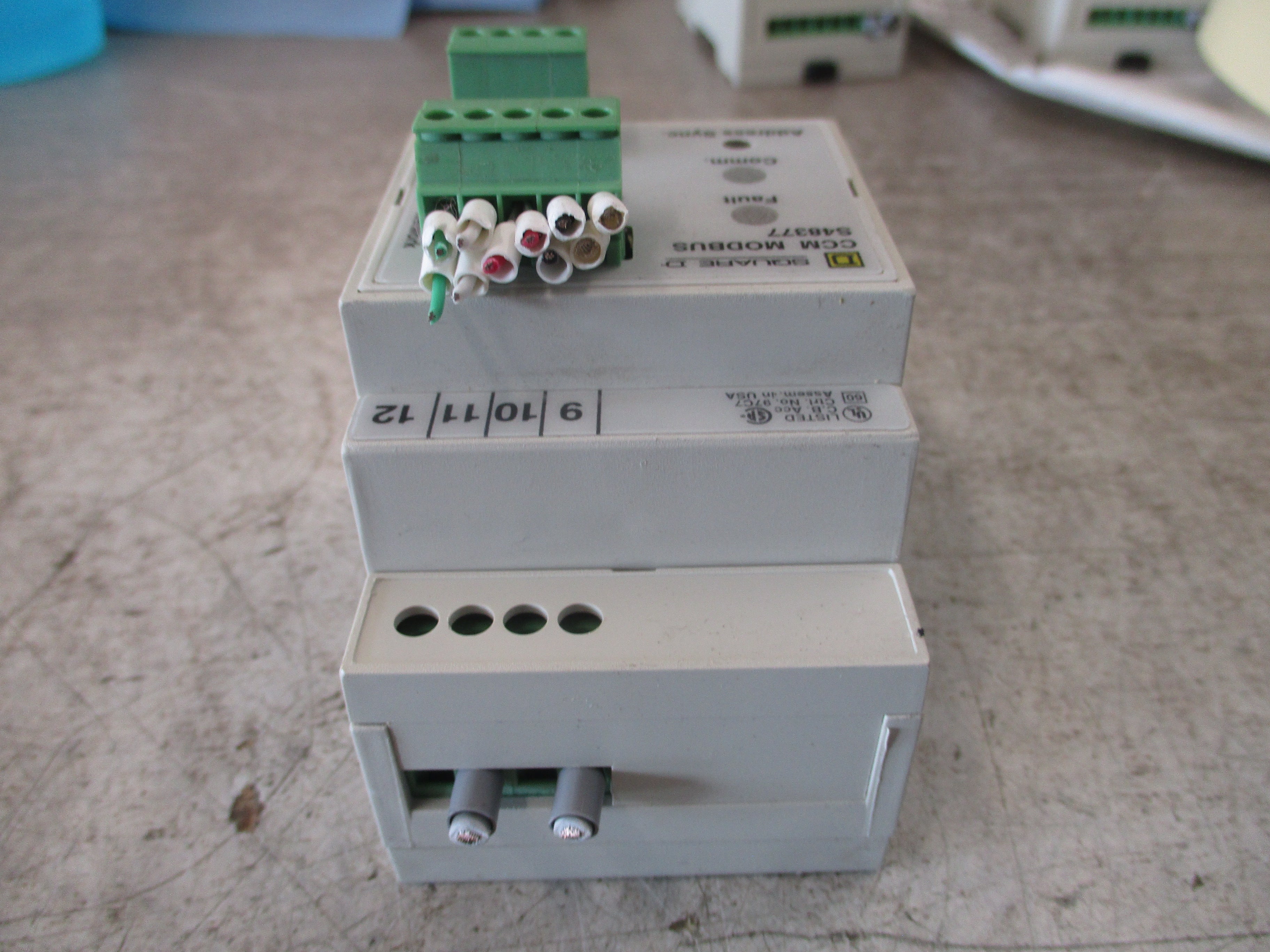 Square D CCM Modbus Module S48377 *(2) Broken Clips* Used