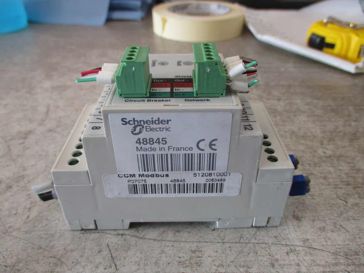 Square D CCM Modbus Module S48377 *(1) Broken Clip* *Cracked Bottom* Used