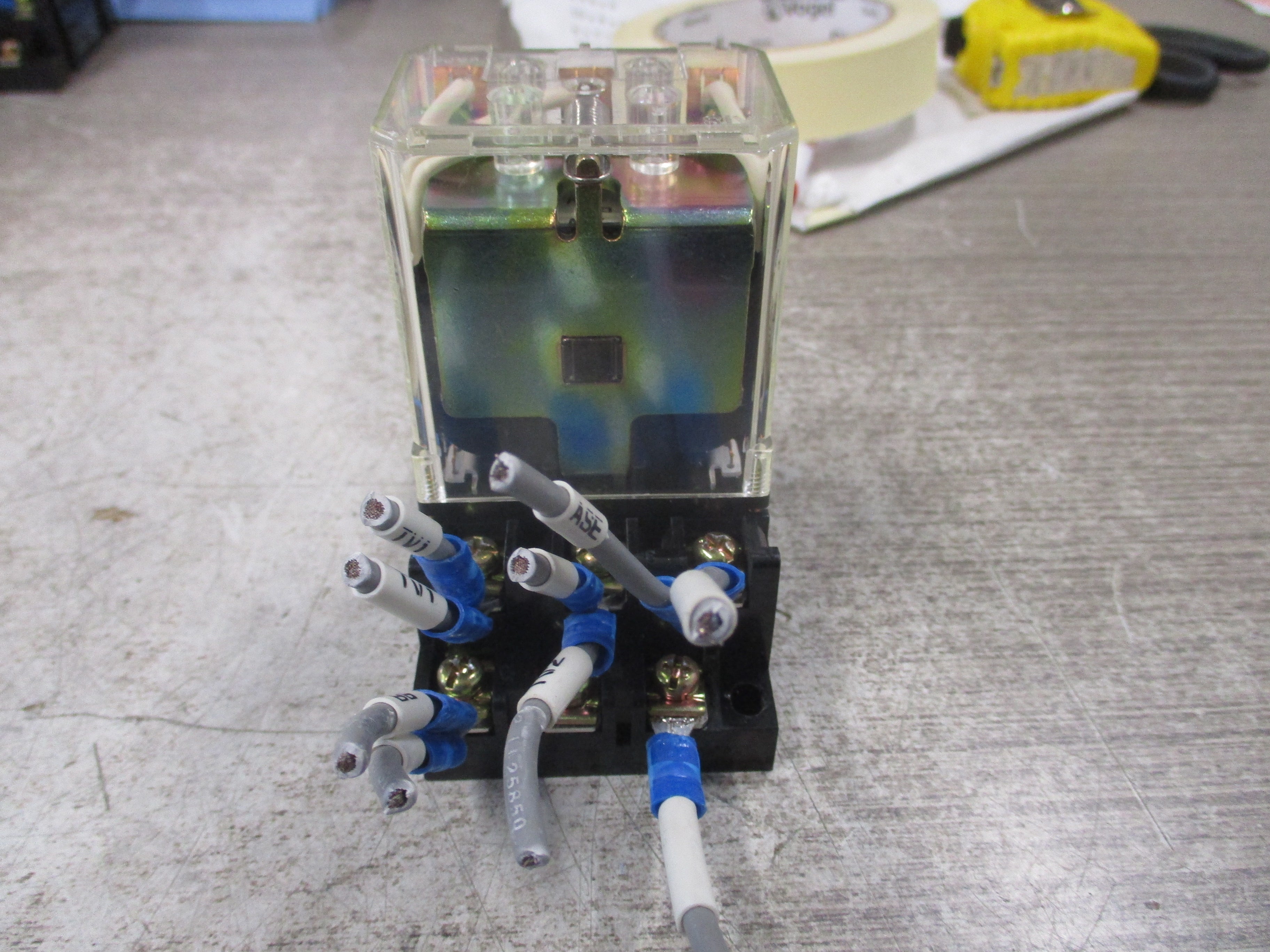 NAiS Relay HG3-DC24V 24VDC Coil W/Base Used