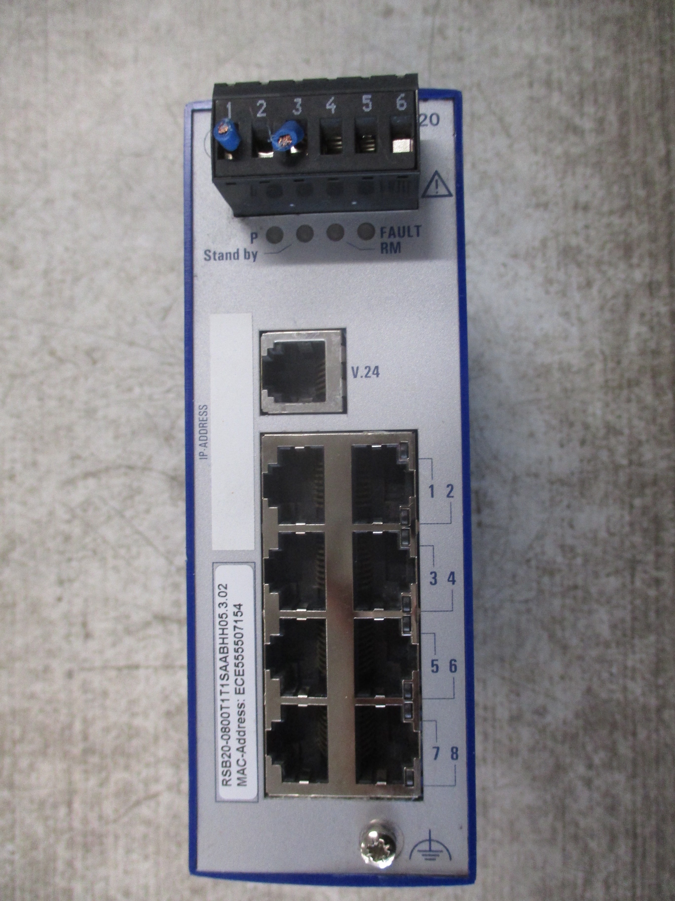 Hirschmann RSB20 Rail Switch RSB20-0800T1T1SAABHH05.3.02 8-Port 9.6-32VDC