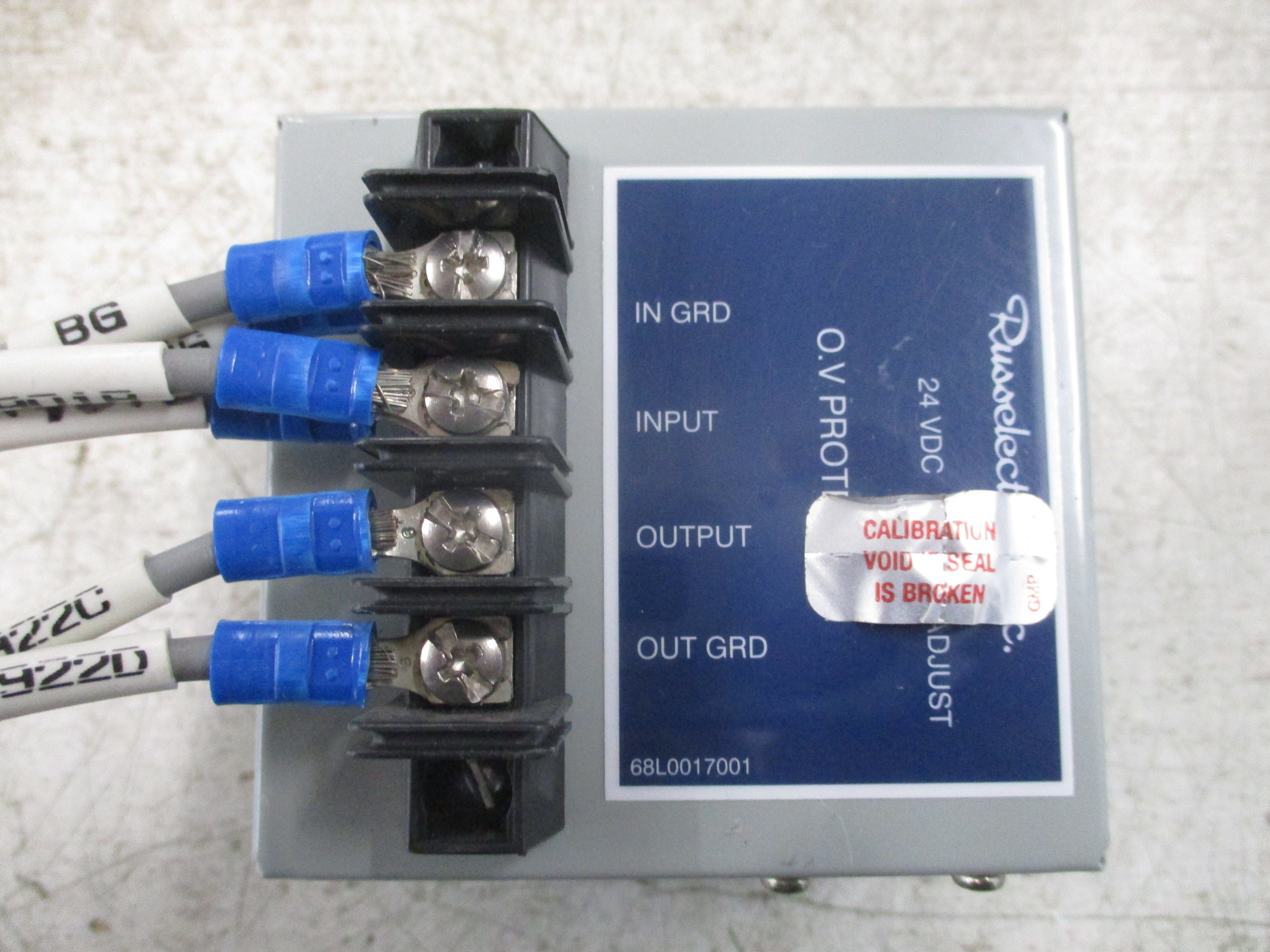 Russelectric O.V. Protection Module 68L0017001 24VDC Used