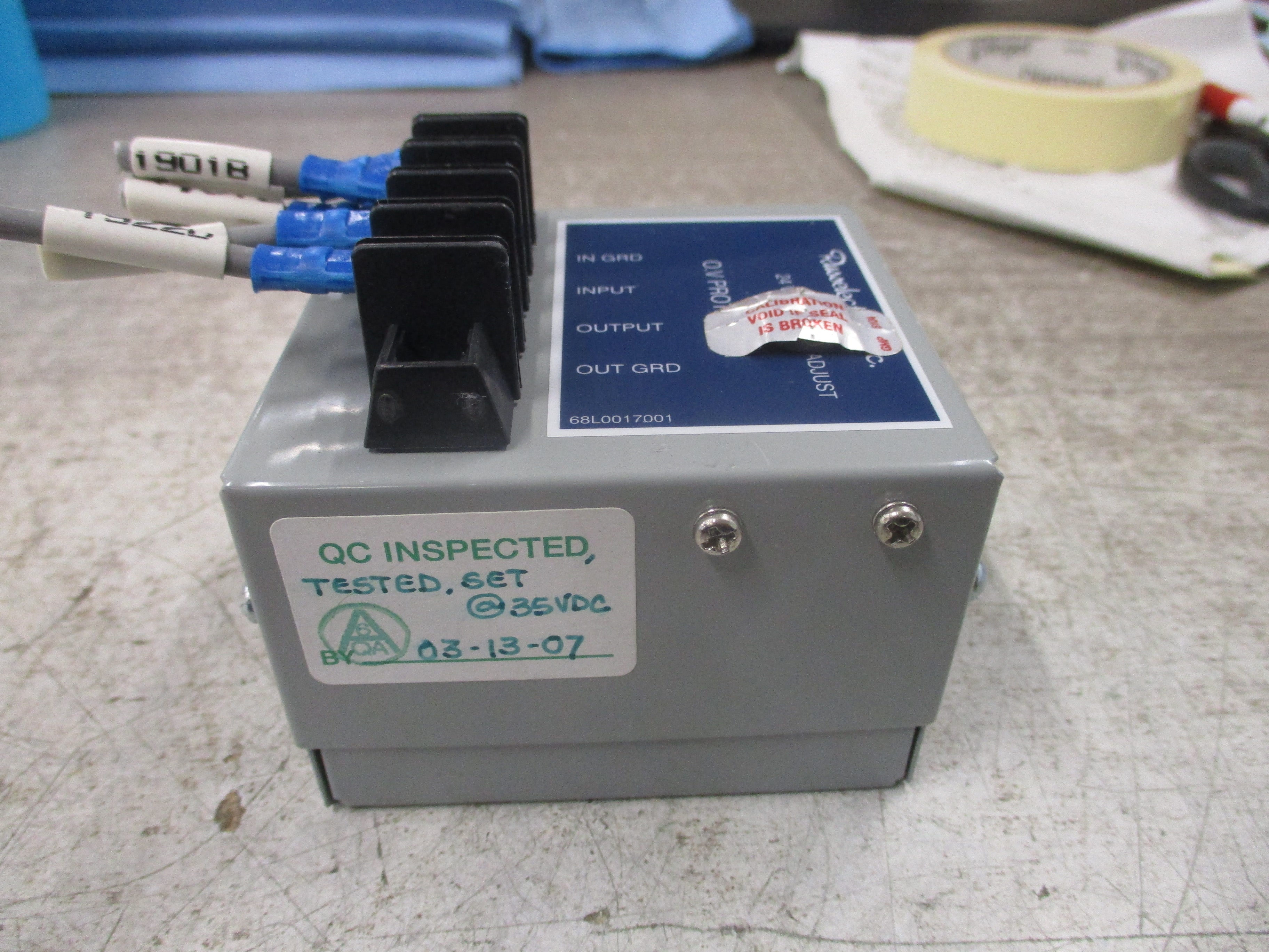 Russelectric O.V. Protection Module 68L0017001 24VDC Used