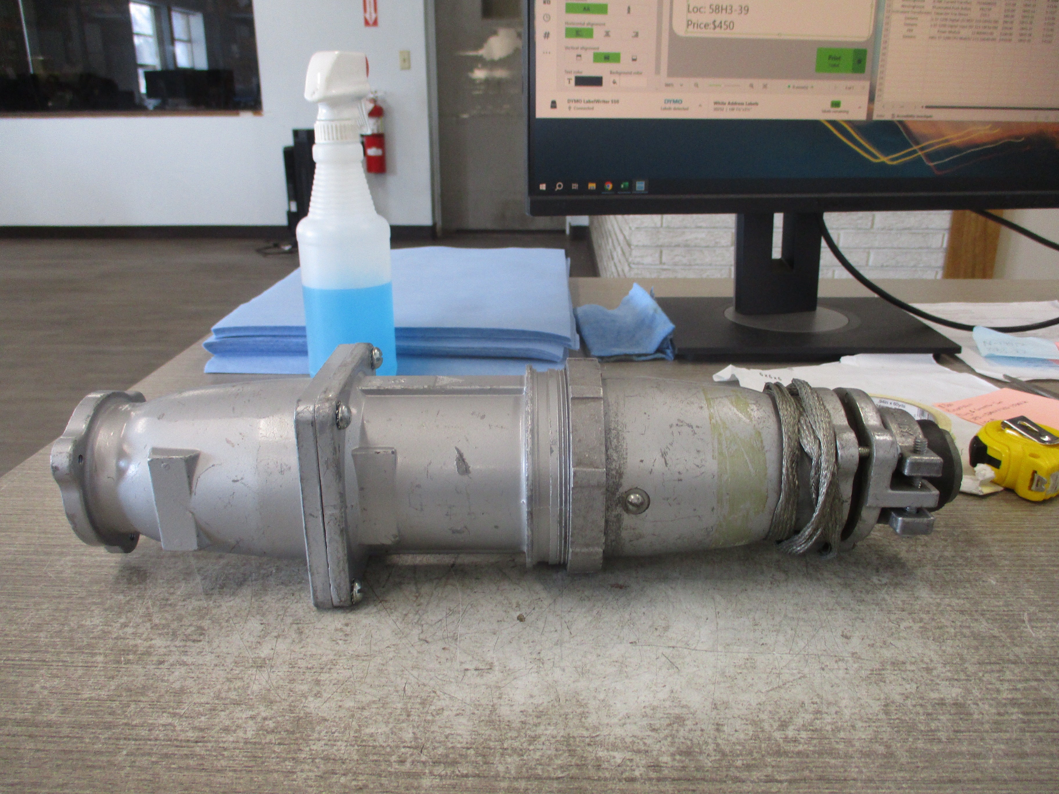 Russellstoll Plug & Connector Set JPS-1534LK/JCS-1534LK 150A 400Hz 600V Used