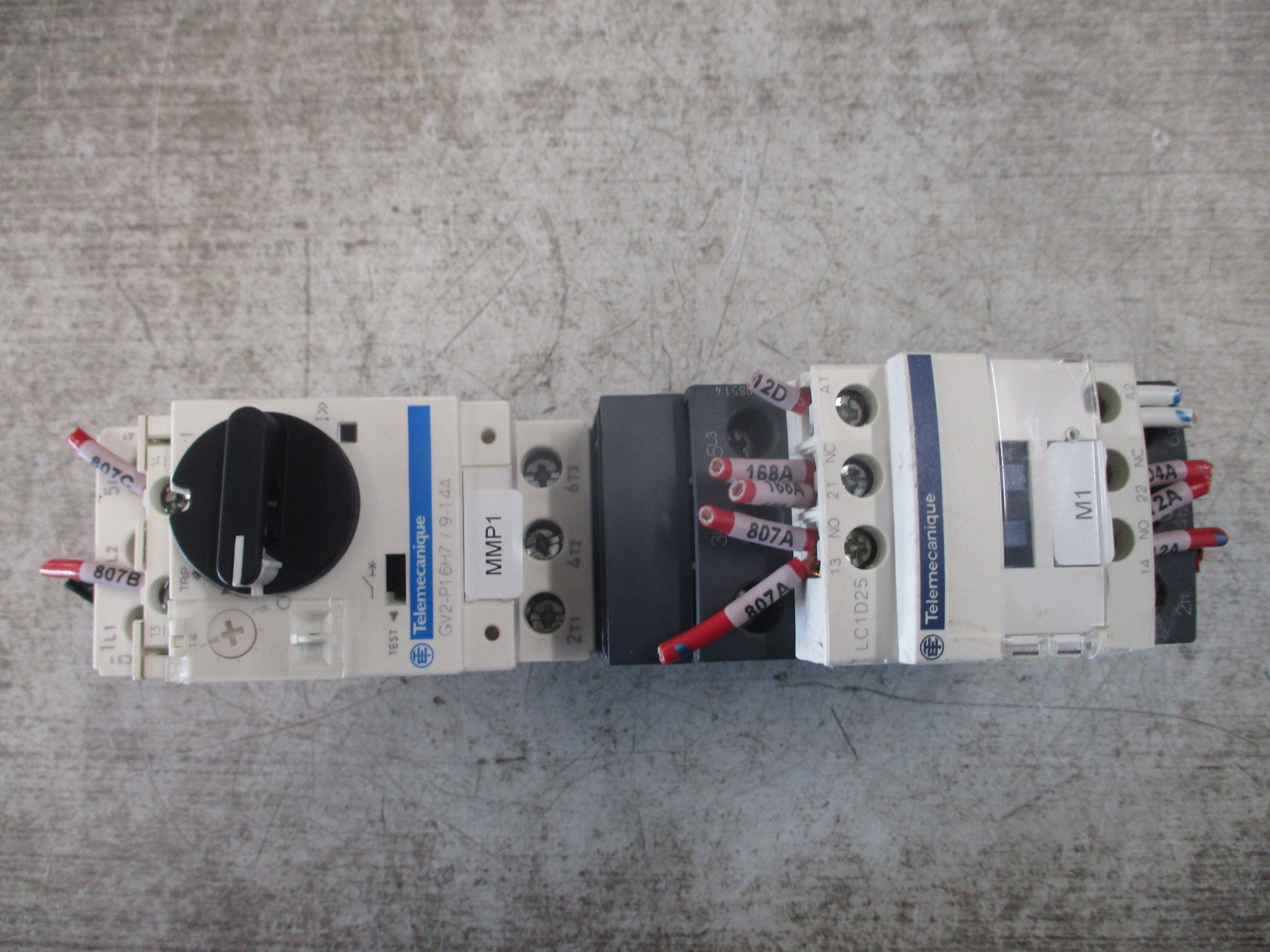 Telemecanique Starter LC1D25/GV2-P16H7 120V Coil Trip: 9-14A Used