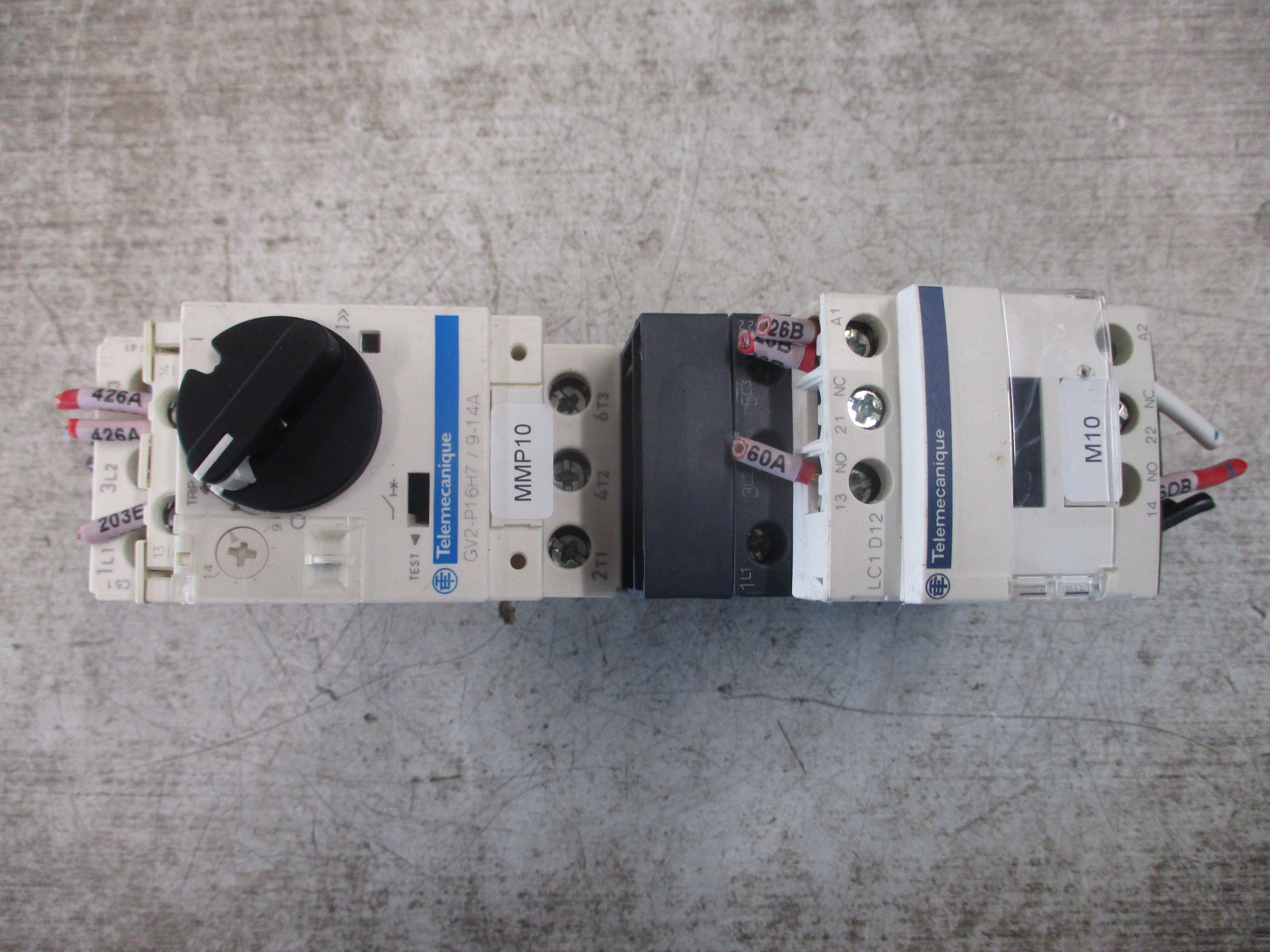 Telemecanique Starter LC1 D12/GV2-P16H7 120V Coil Trip: 9-14A Used