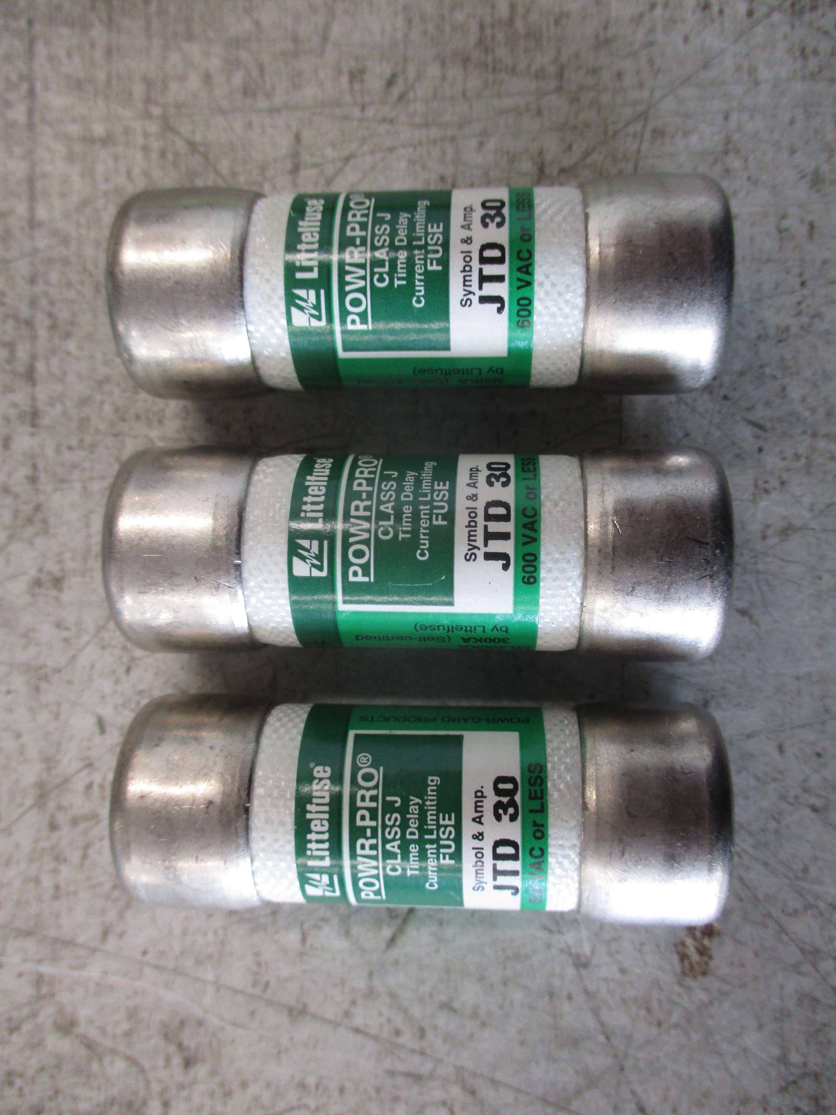 Littelfuse Powr-Pro Fuse JTD 30 600V 30A *Lot of 3* Used