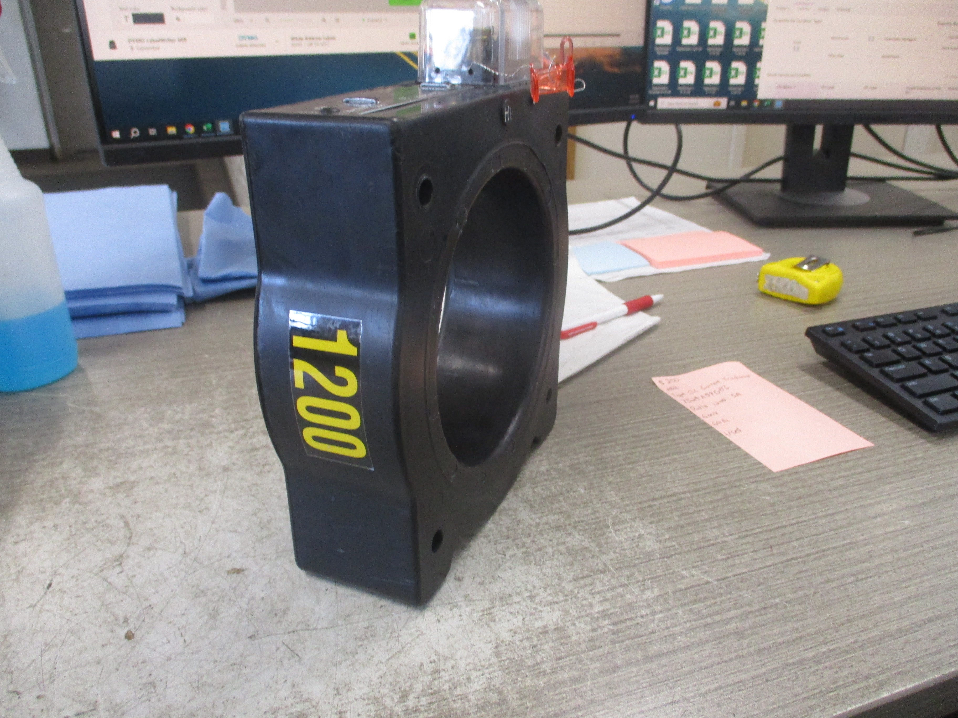 ABB Type CLC Current Transformer 7524A59G03 Ratio 1200:5A 600V 60Hz Used