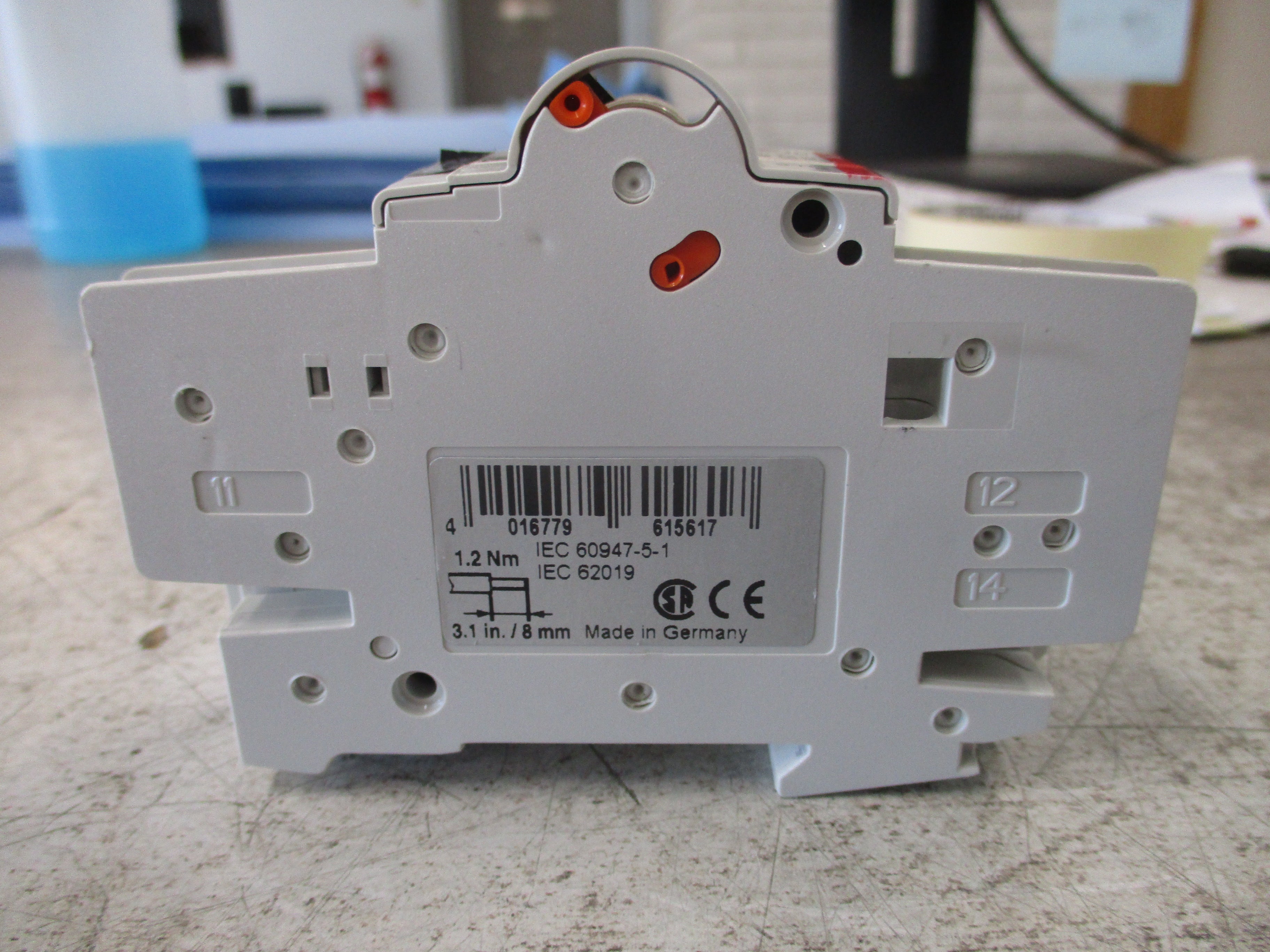 ABB Circuit Breaker S201U-K25 25A 240V W/Adder Pole 2P Used