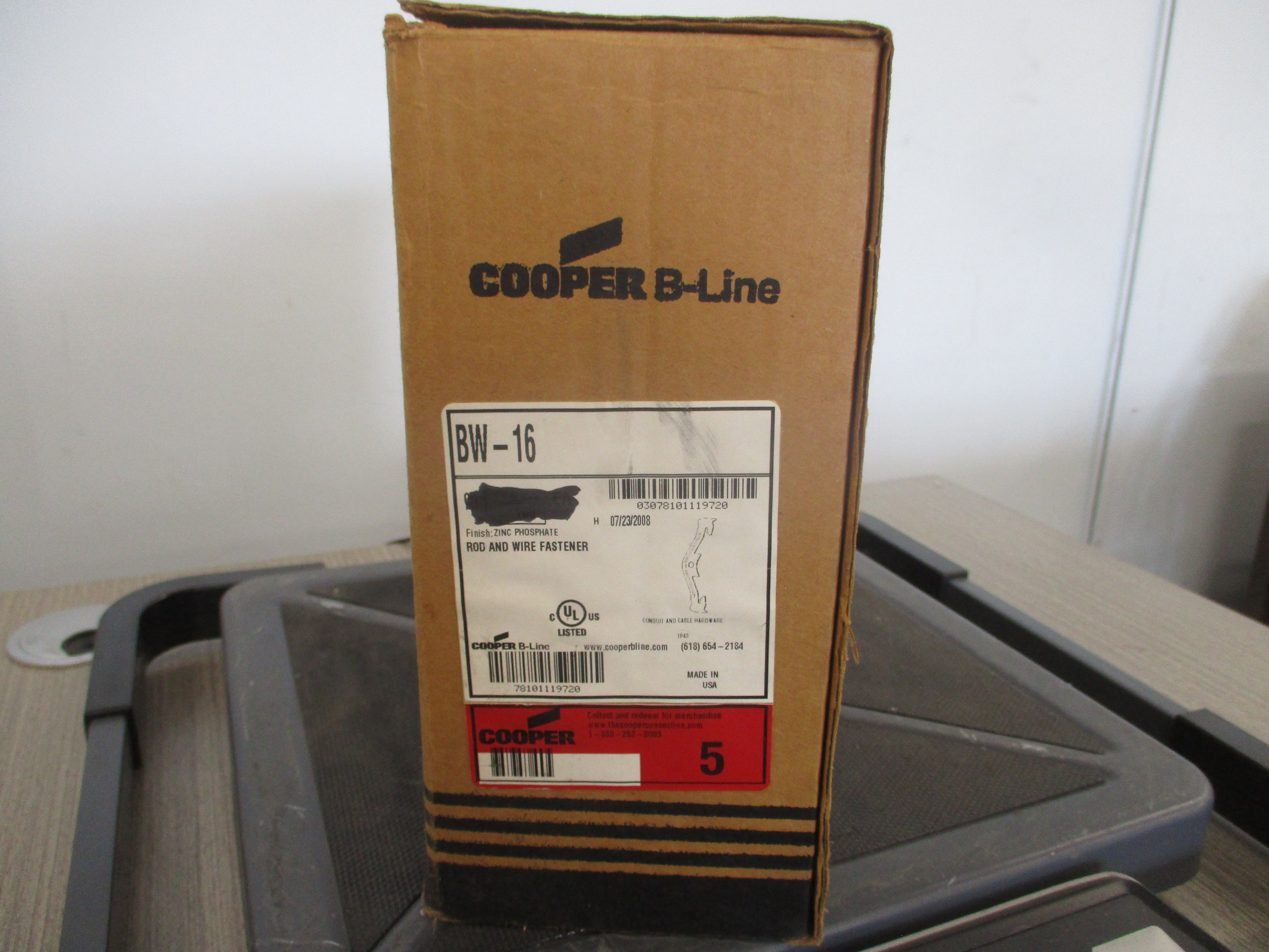 Cooper B-Line Rod & Wire Fastener BW-16 *Box of 328* New Surplus