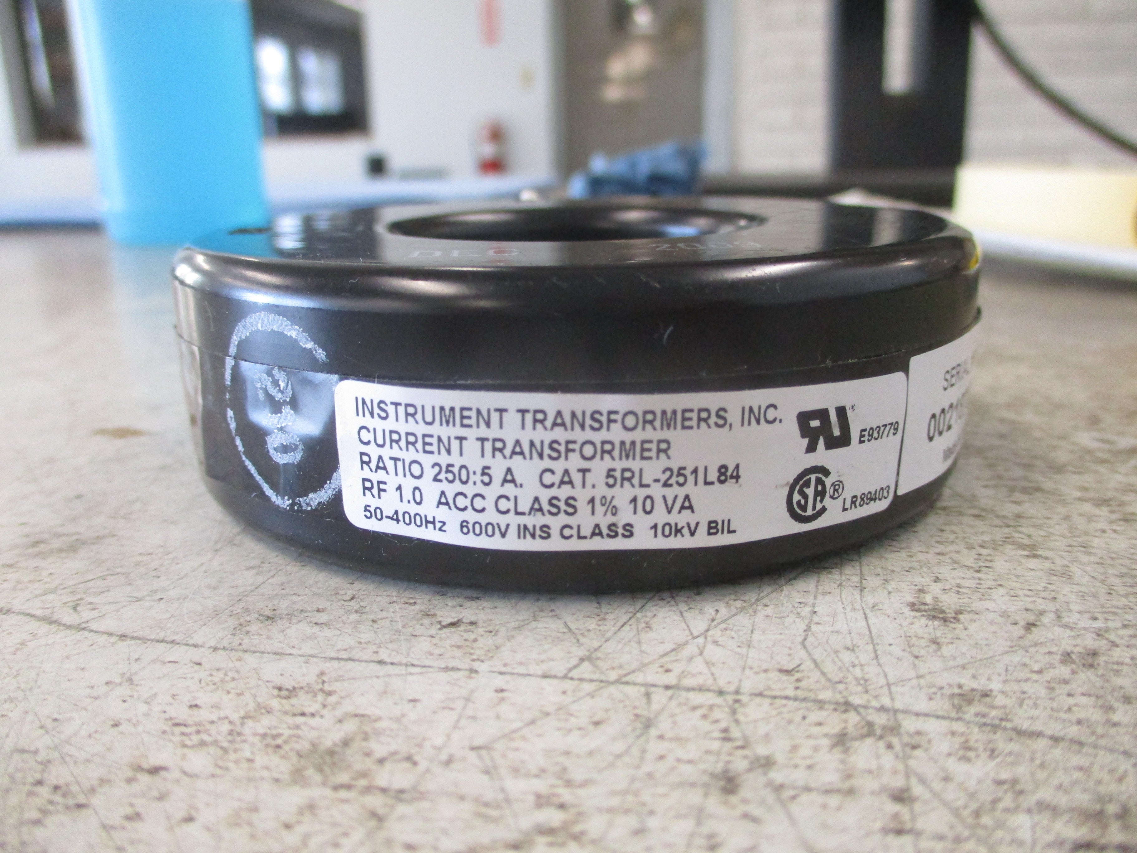 Instrument Transformers Current Transformer 5RL-251L84 Ratio 250:5A 600V
