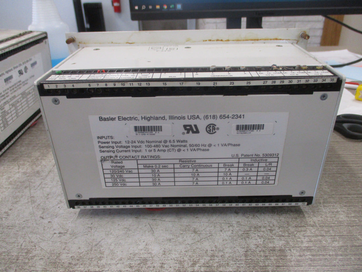 Basler Generator Protective Relay BF3-GPR-P1B0NF Power: 12-24VDC