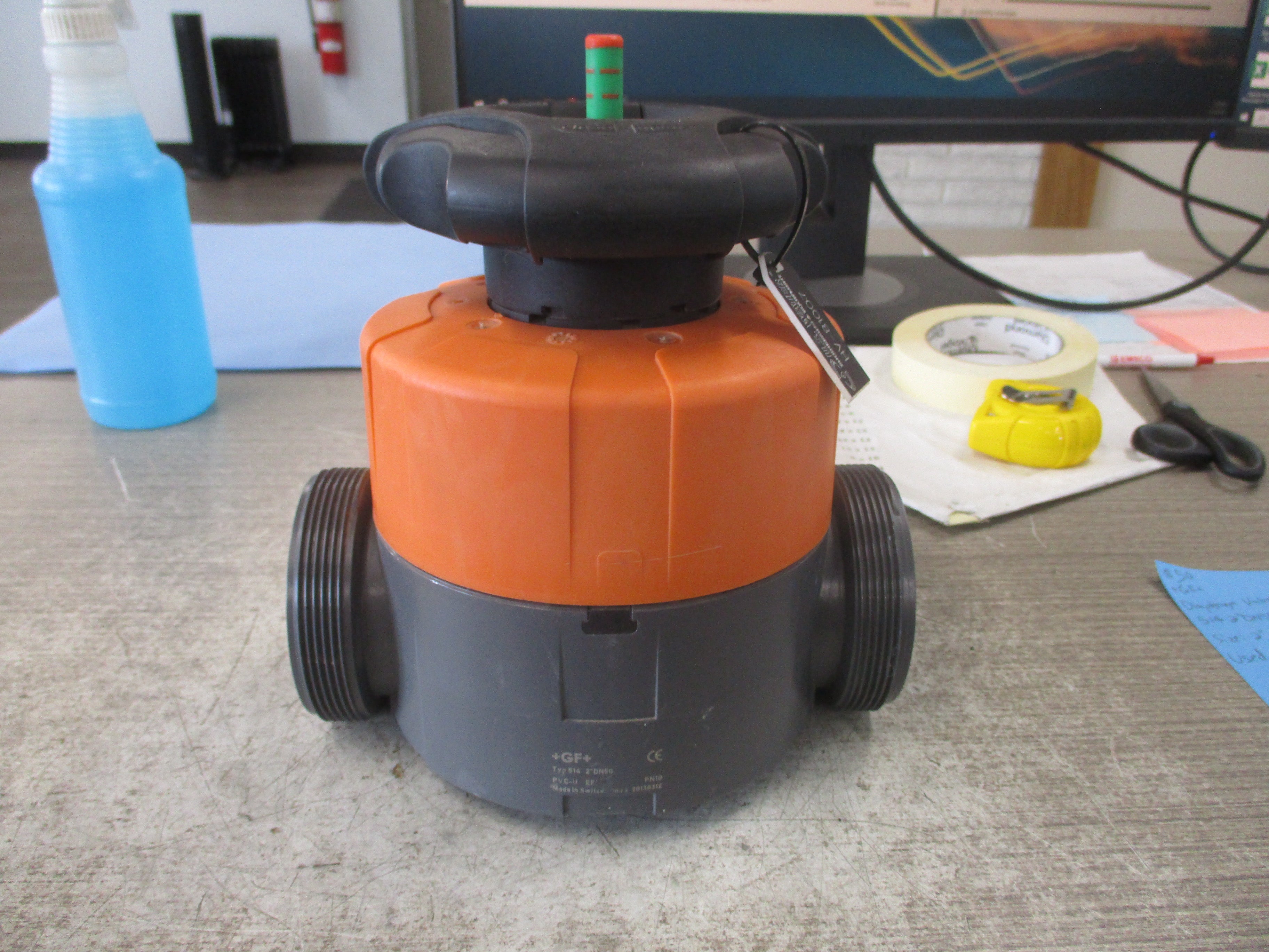 +GF+ Daiphragm Valve 514 2"DN50 Size: 2" Used