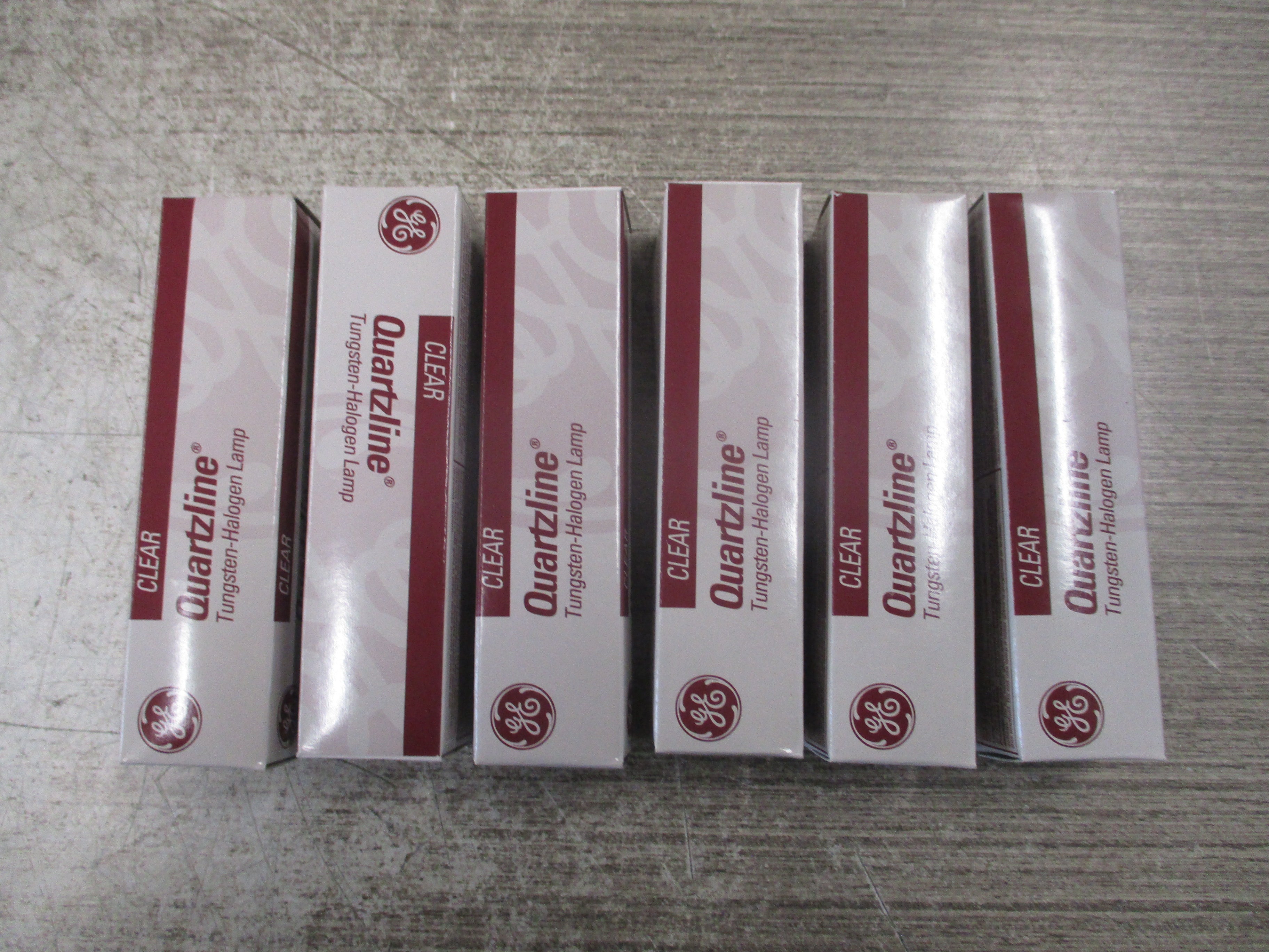 GE Quartz Lamp Q100CL/DC 100W 120V Clear *Box of 6* New Surplus