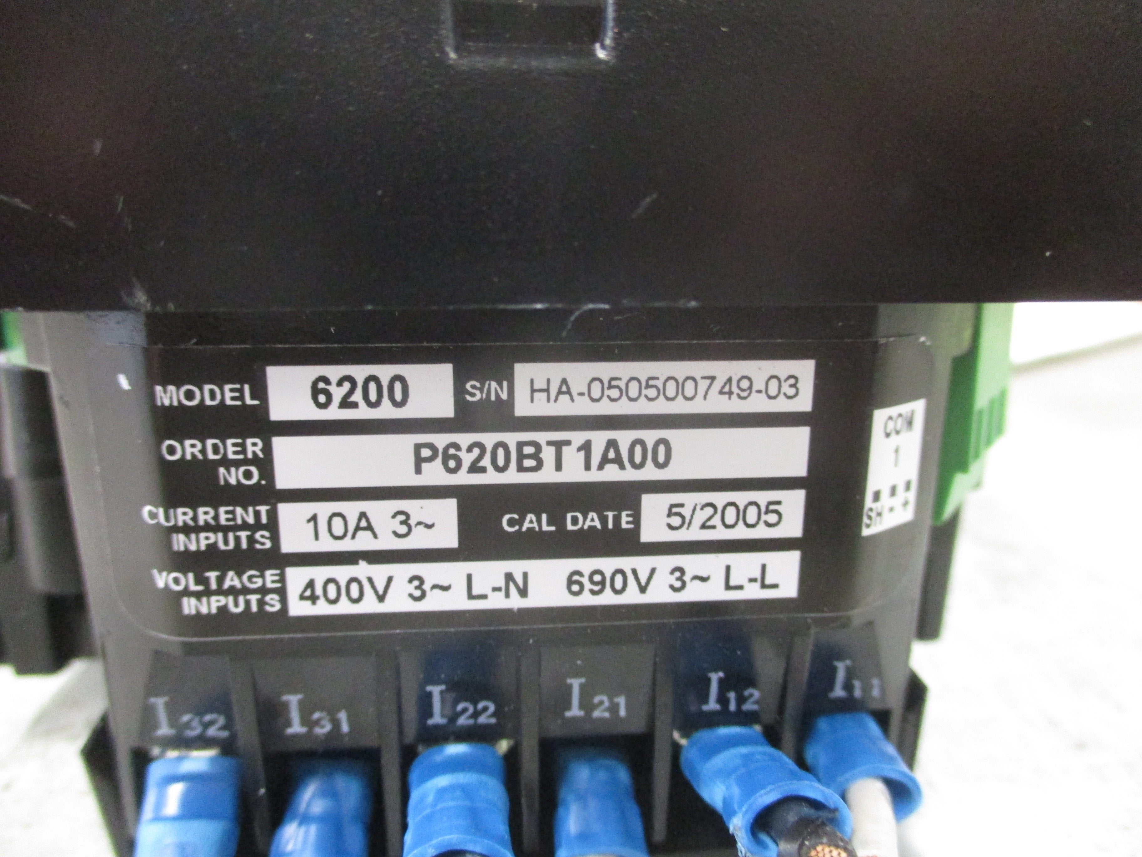 Power Measurement Ion Power Meter 6200 P620BT1A00 3Ph 400V L-N 690V L-L