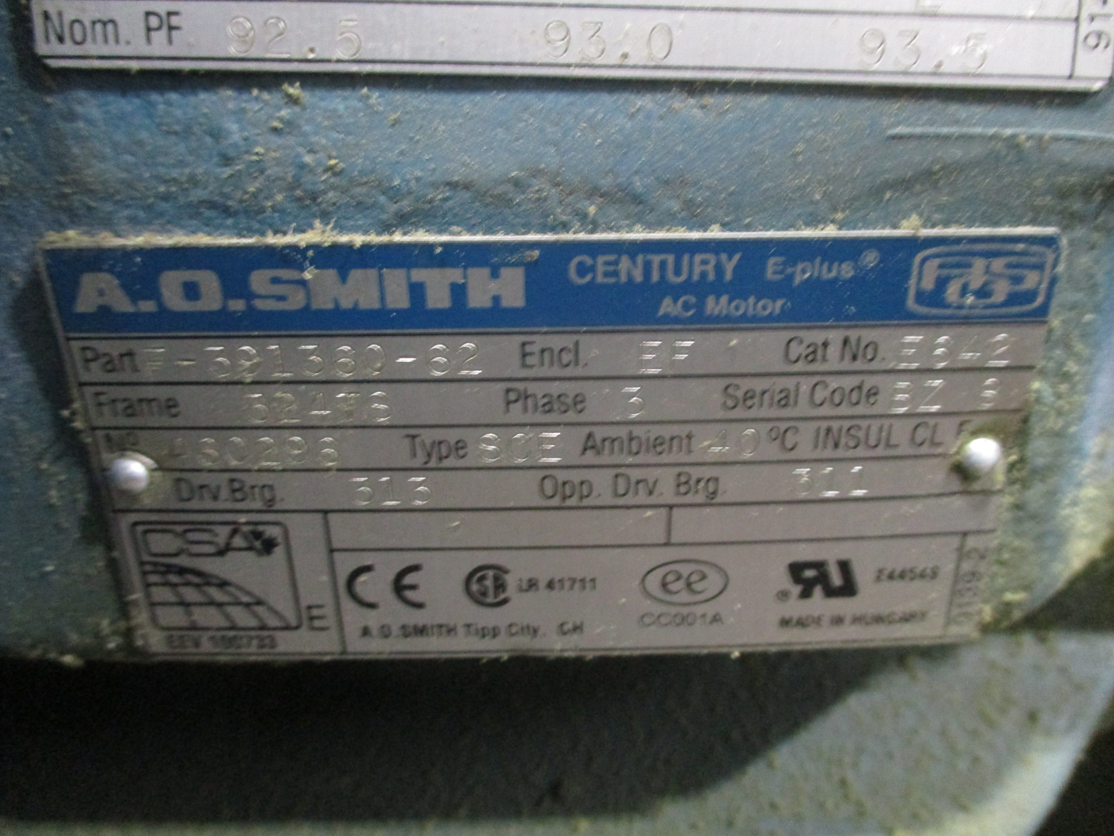 Lamson Multistage Centrifugal Blower 556-6-0-AD 40HP 270-1900 CFM Used