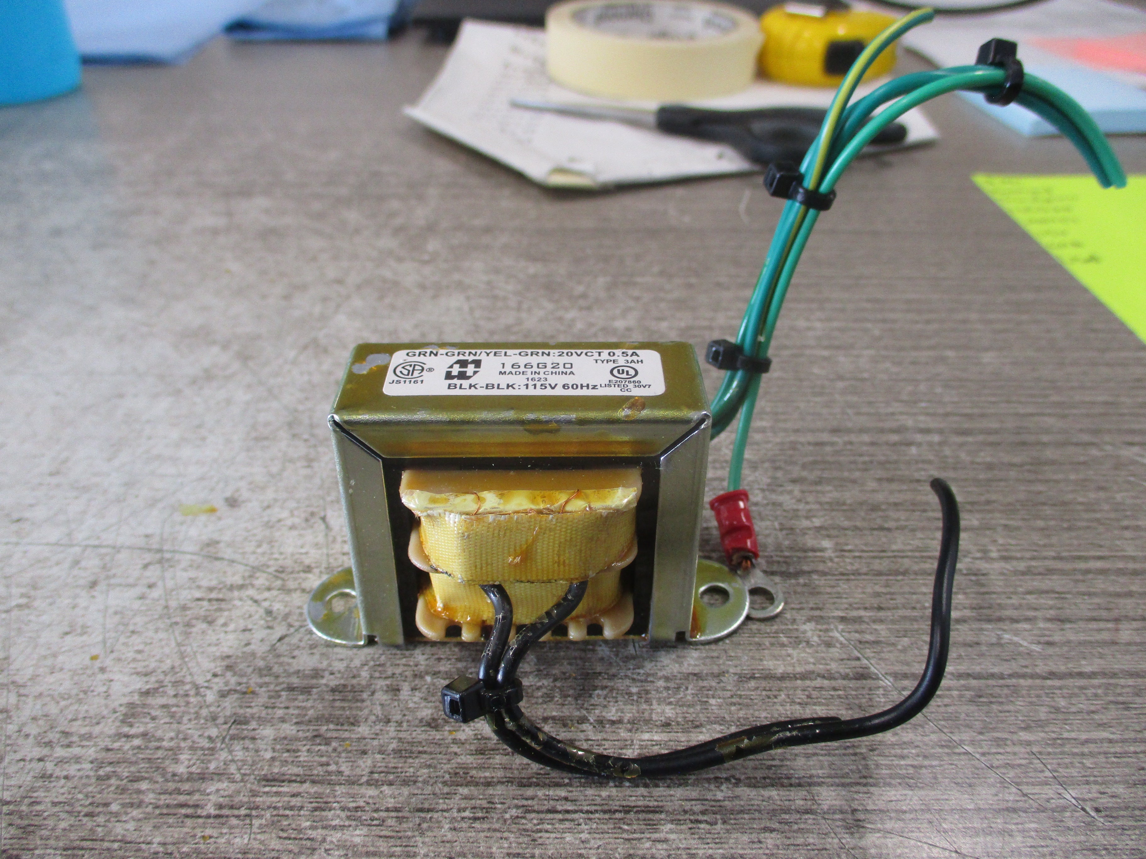 Hammond Transformer 166G20 20VCT 115V 60Hz Used