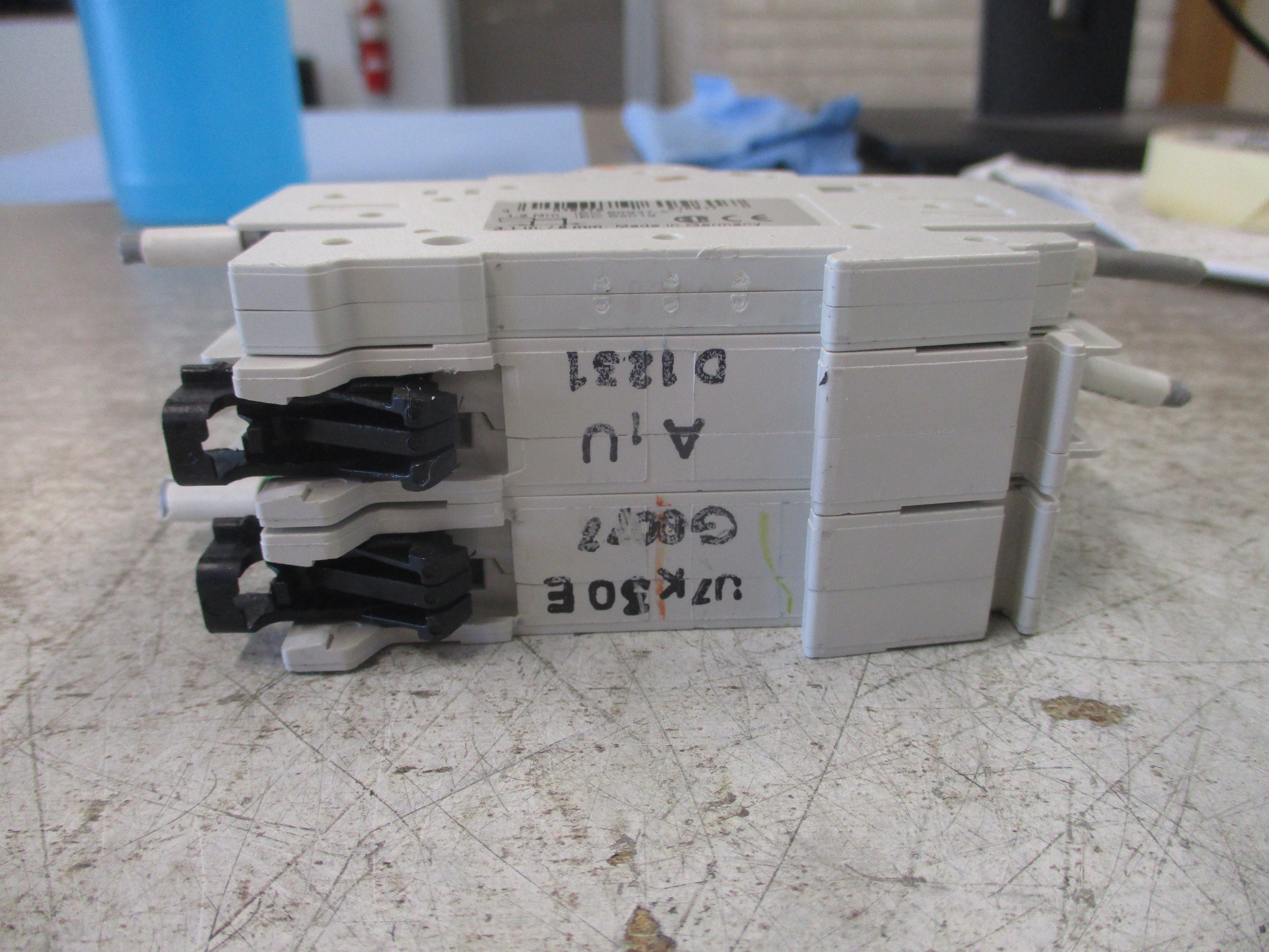 ABB Circuit Breaker S201U-K30 30A 240V W/(2) Adder Poles 3P Used