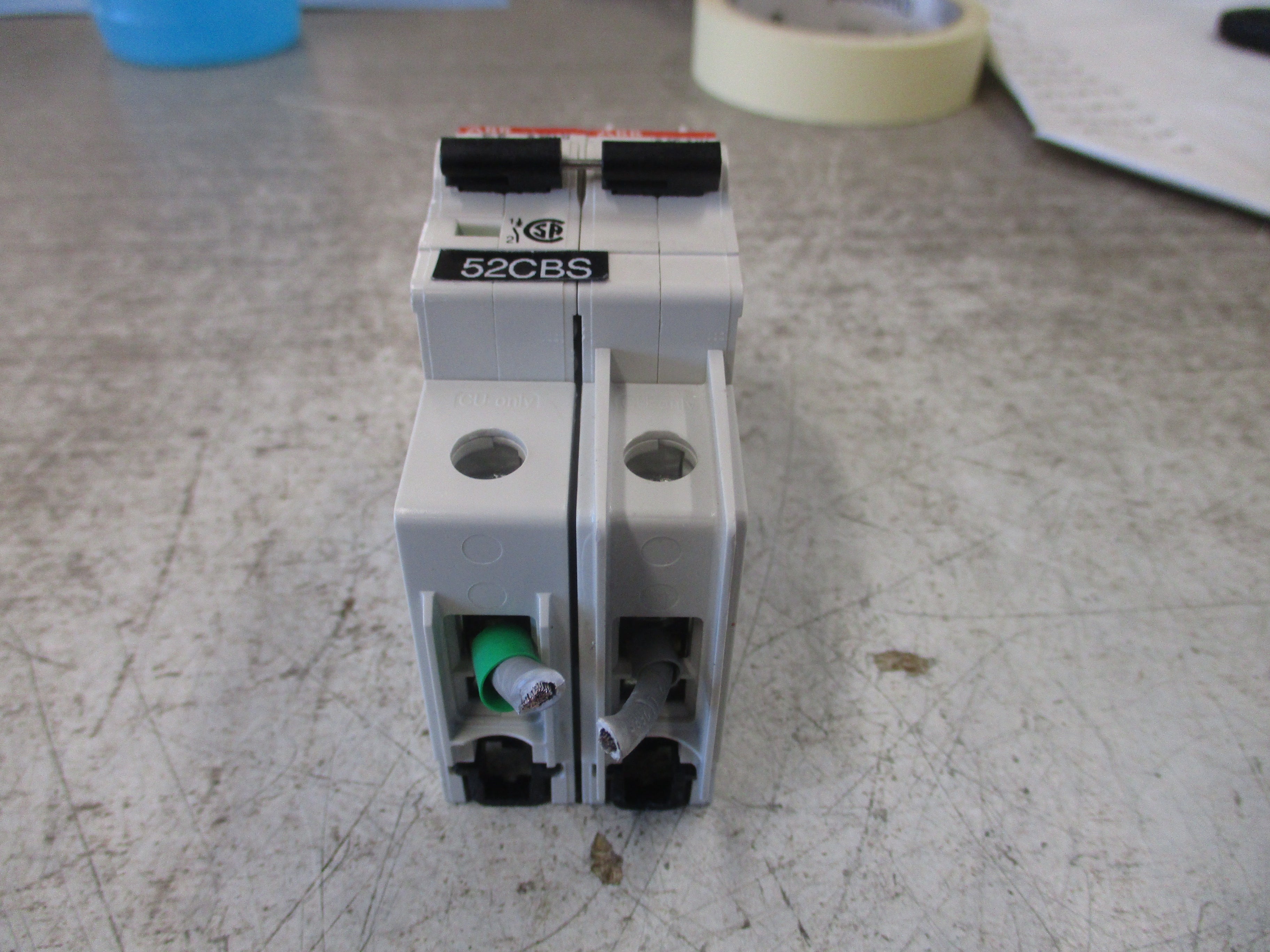 ABB Circuit Breaker S201U-K30 30A 240V W/Adder Pole 2P Used