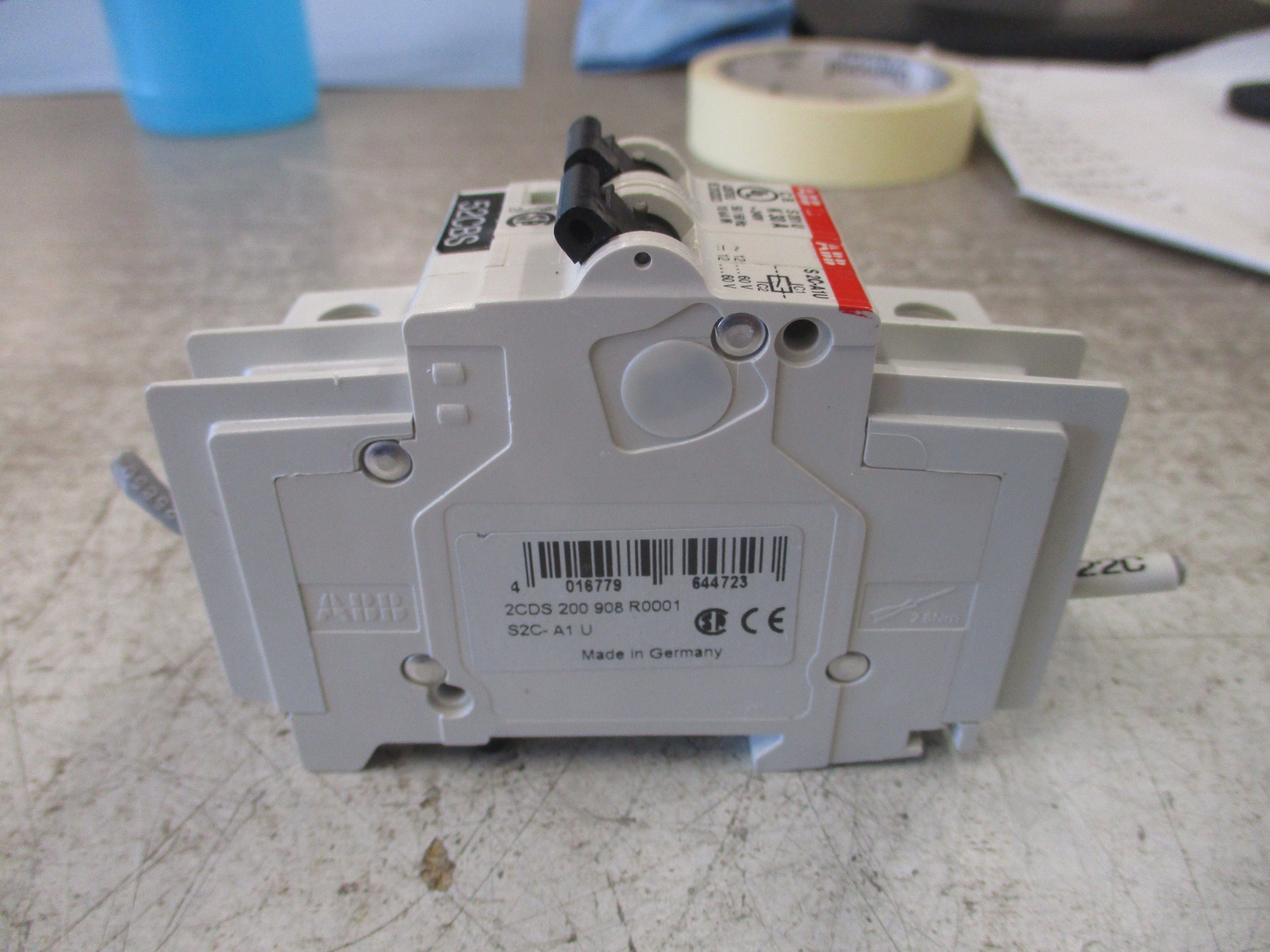 ABB Circuit Breaker S201U-K30 30A 240V W/Adder Pole 2P Used