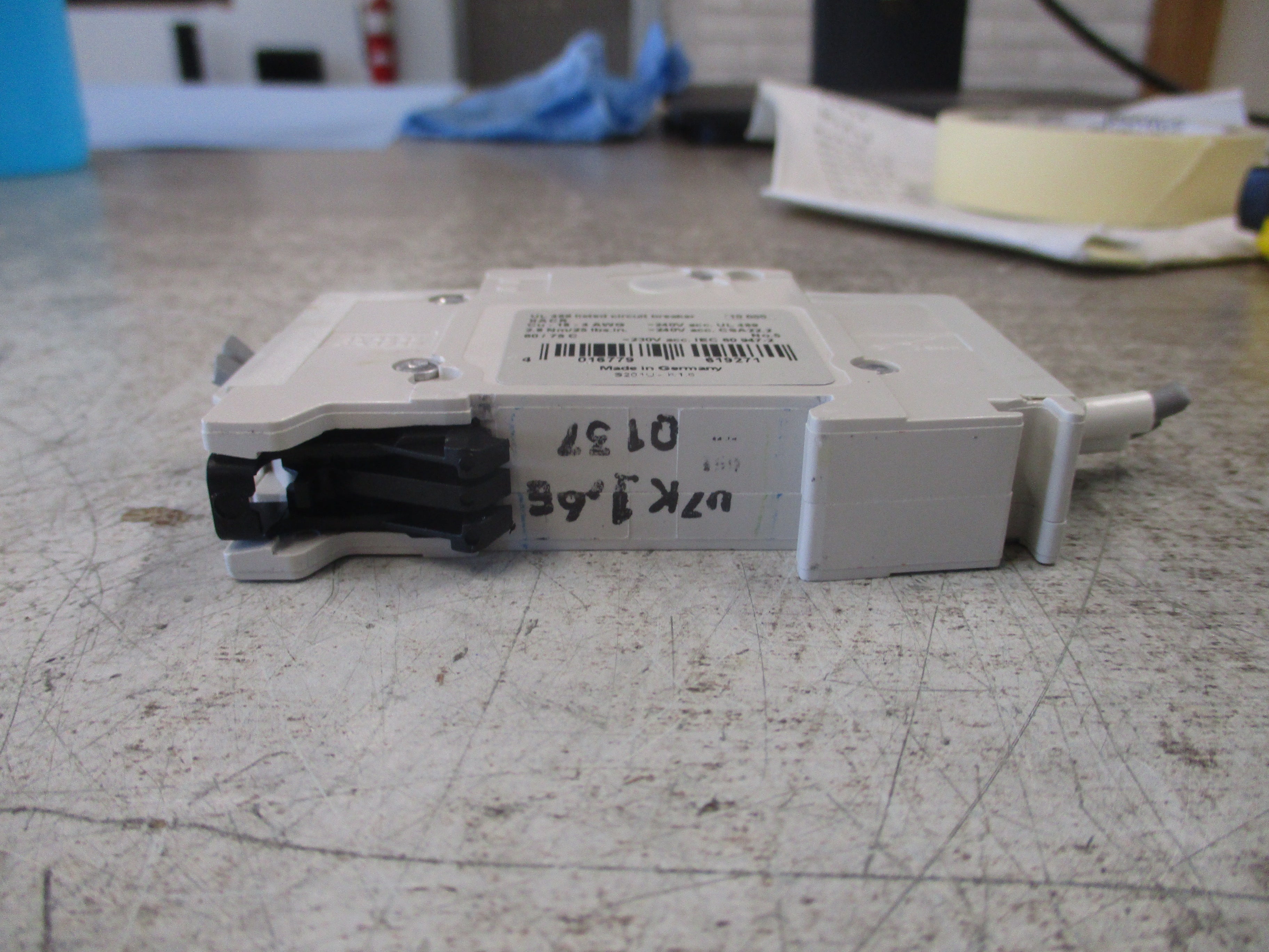 ABB Circuit Breaker S201U-K1.6 1.6A 240V 1P Used