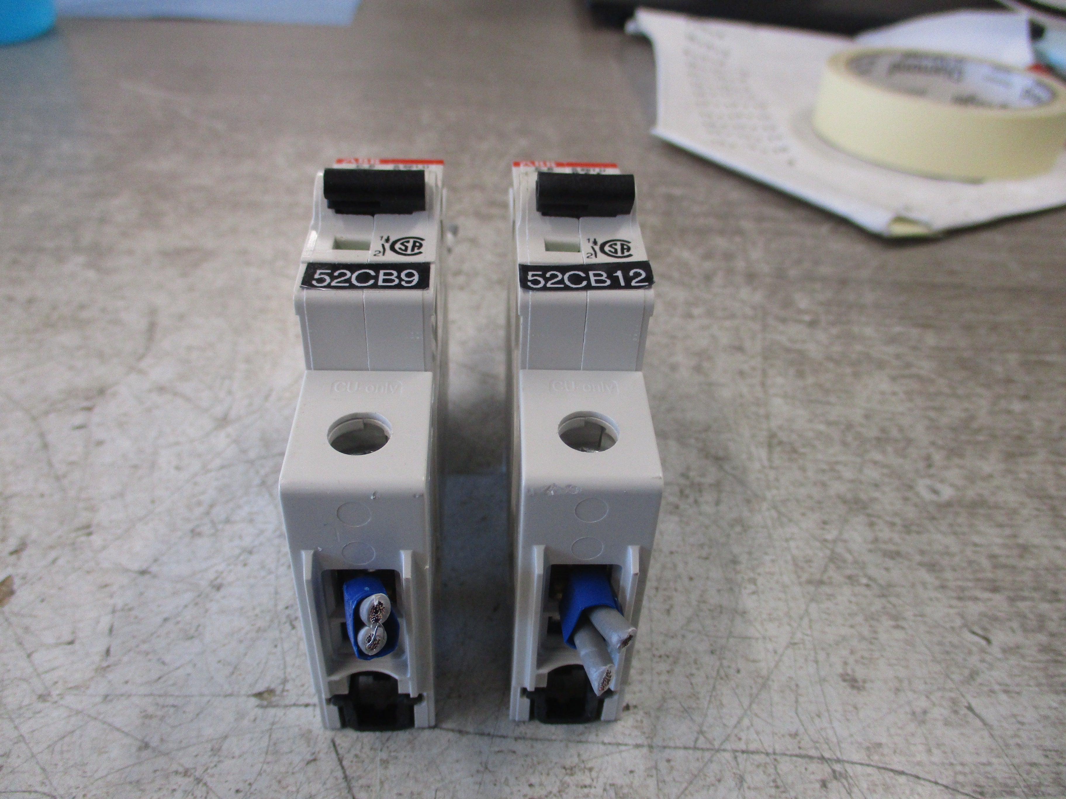 ABB Circuit Breaker S201U-K6 6A 240V 1P *Lot of 2* Used