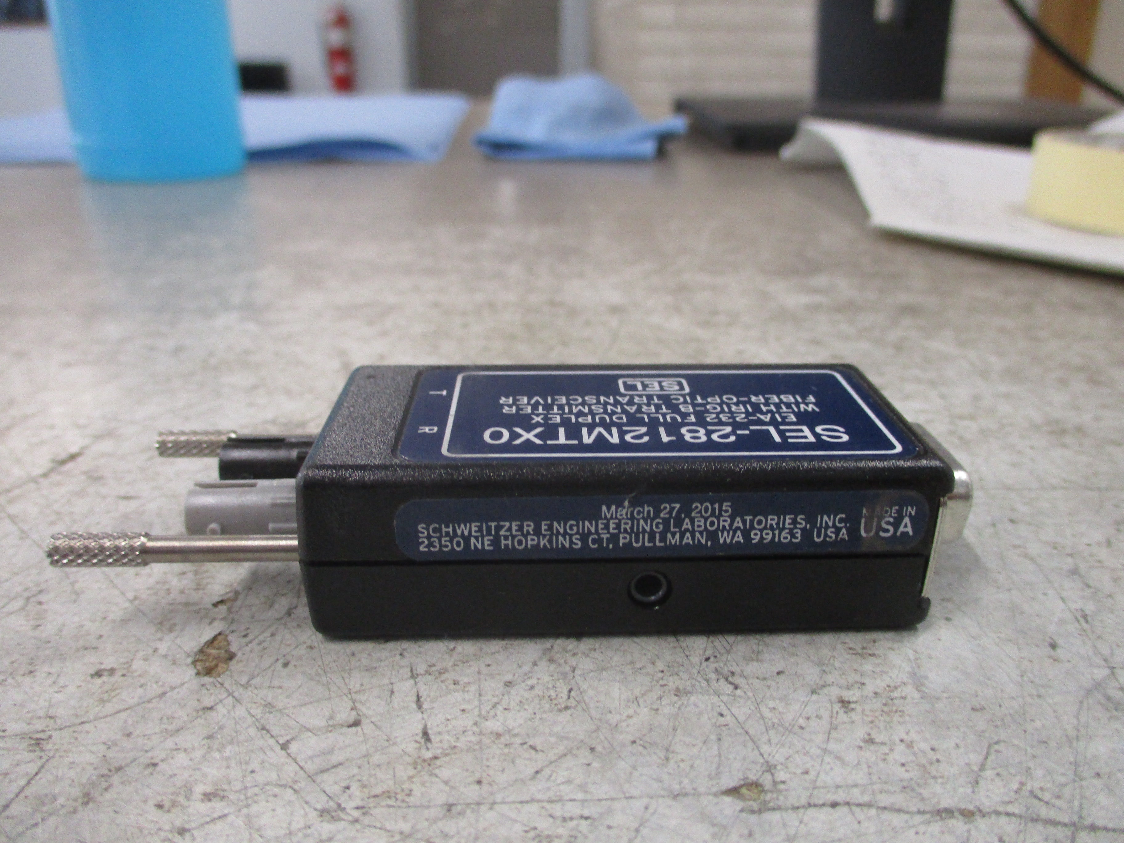 SEL Fiber-Optic Transceiver SEL-2812MTXO EIA-232 Full Duplex IRIG-B Transmitter