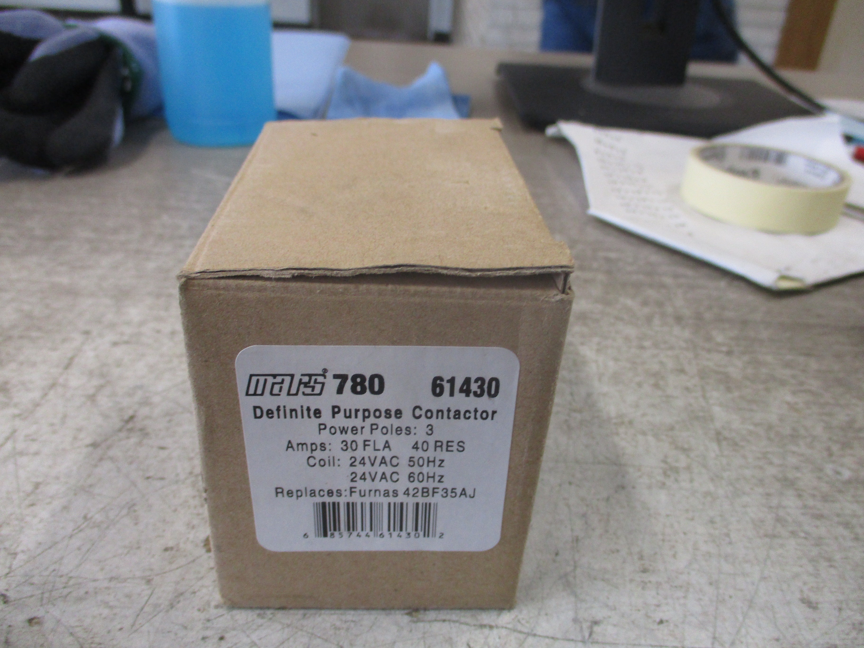 Mars 780 Definite Purpose Contactor 61430 24V Coil 30A 3P New Surplus