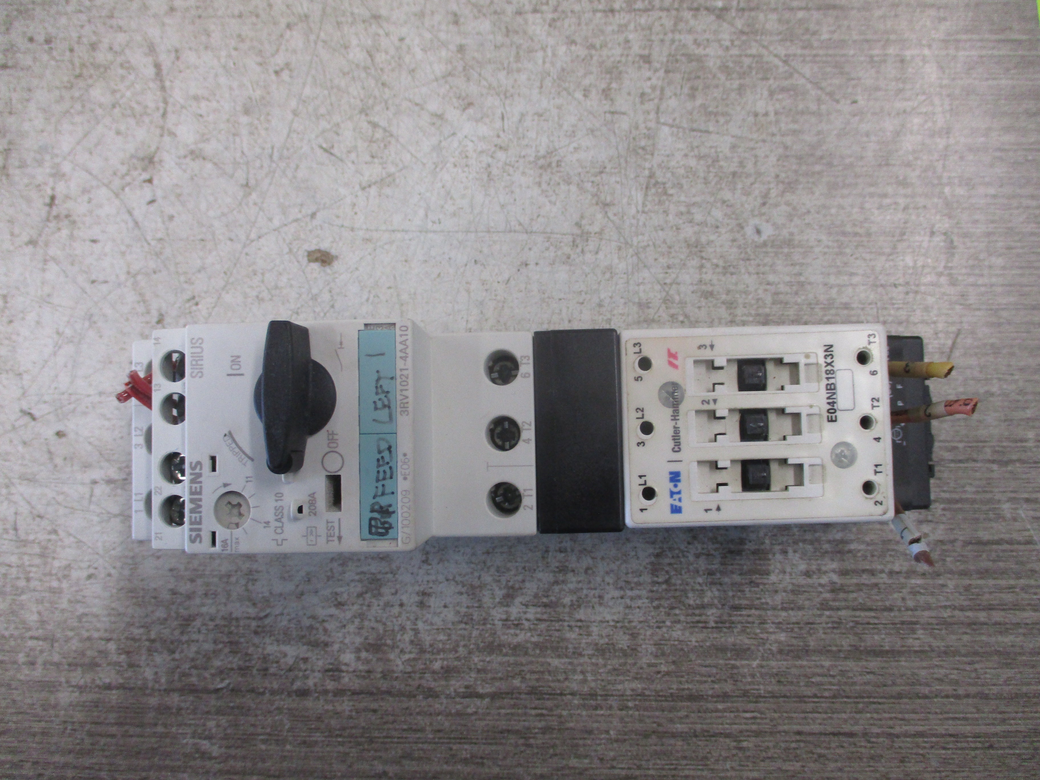 Eaton/Siemens Starter E04NB18X3N/3RV1021-4AA10 24VDC Coil Trip: 11-16A Used