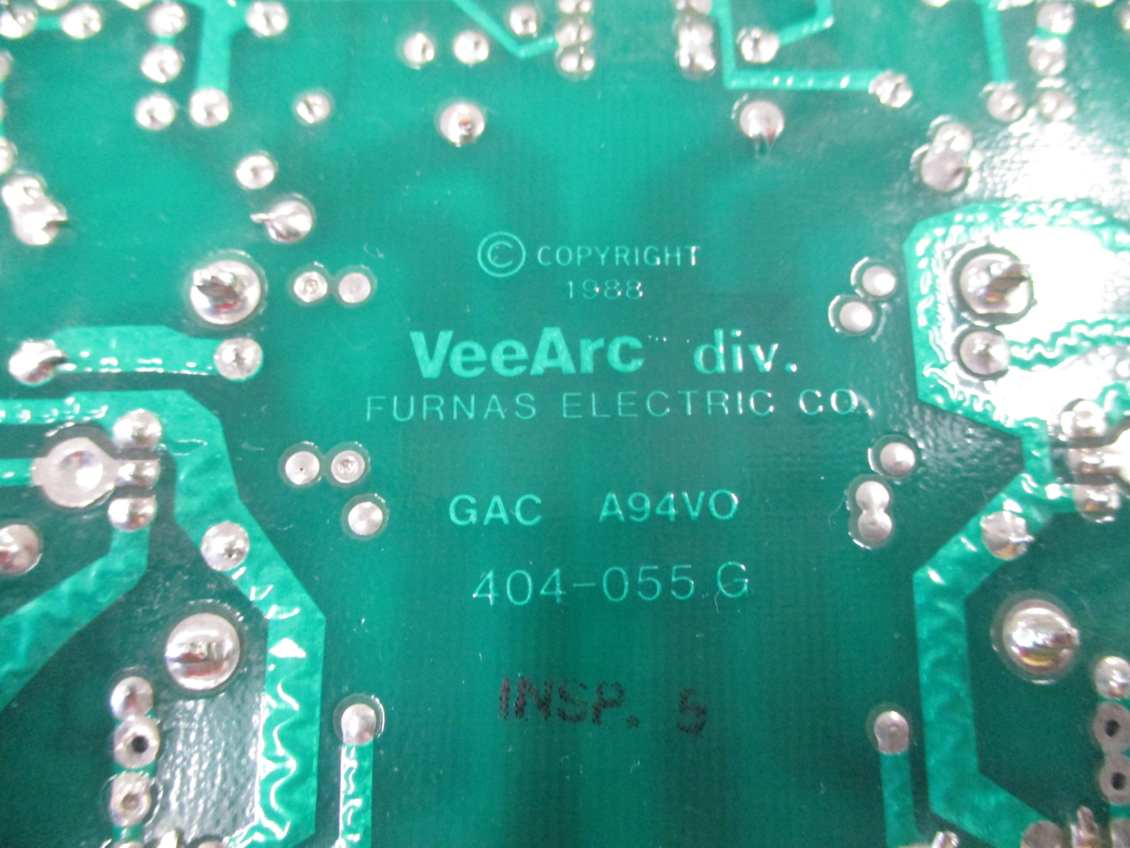 Furnas VeeArc Base Driver Board 404-055G Used