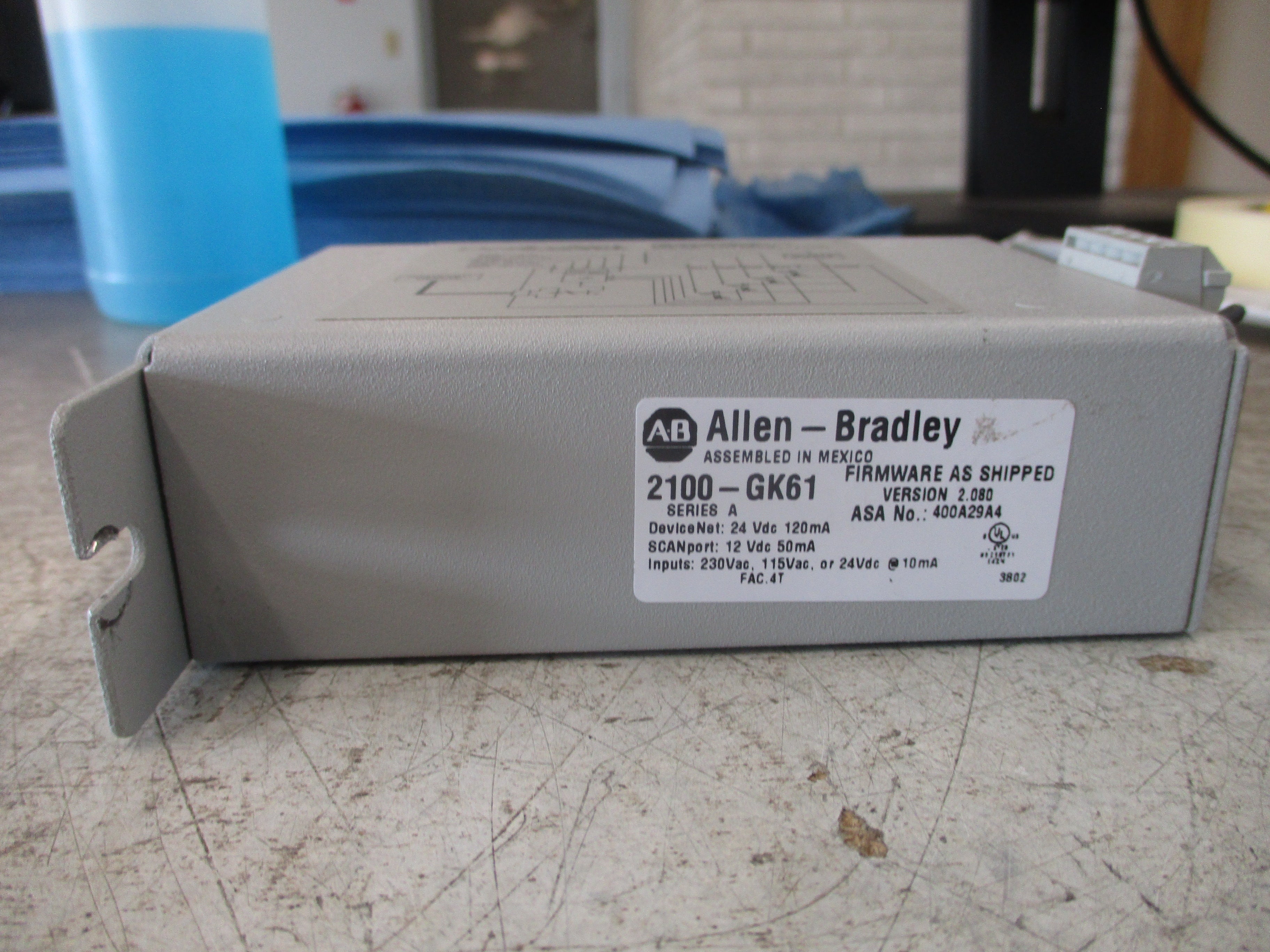 Allen-Bradley DeviceNet Comm Module 2100-GK61 FRN: 2.080 Series A Used