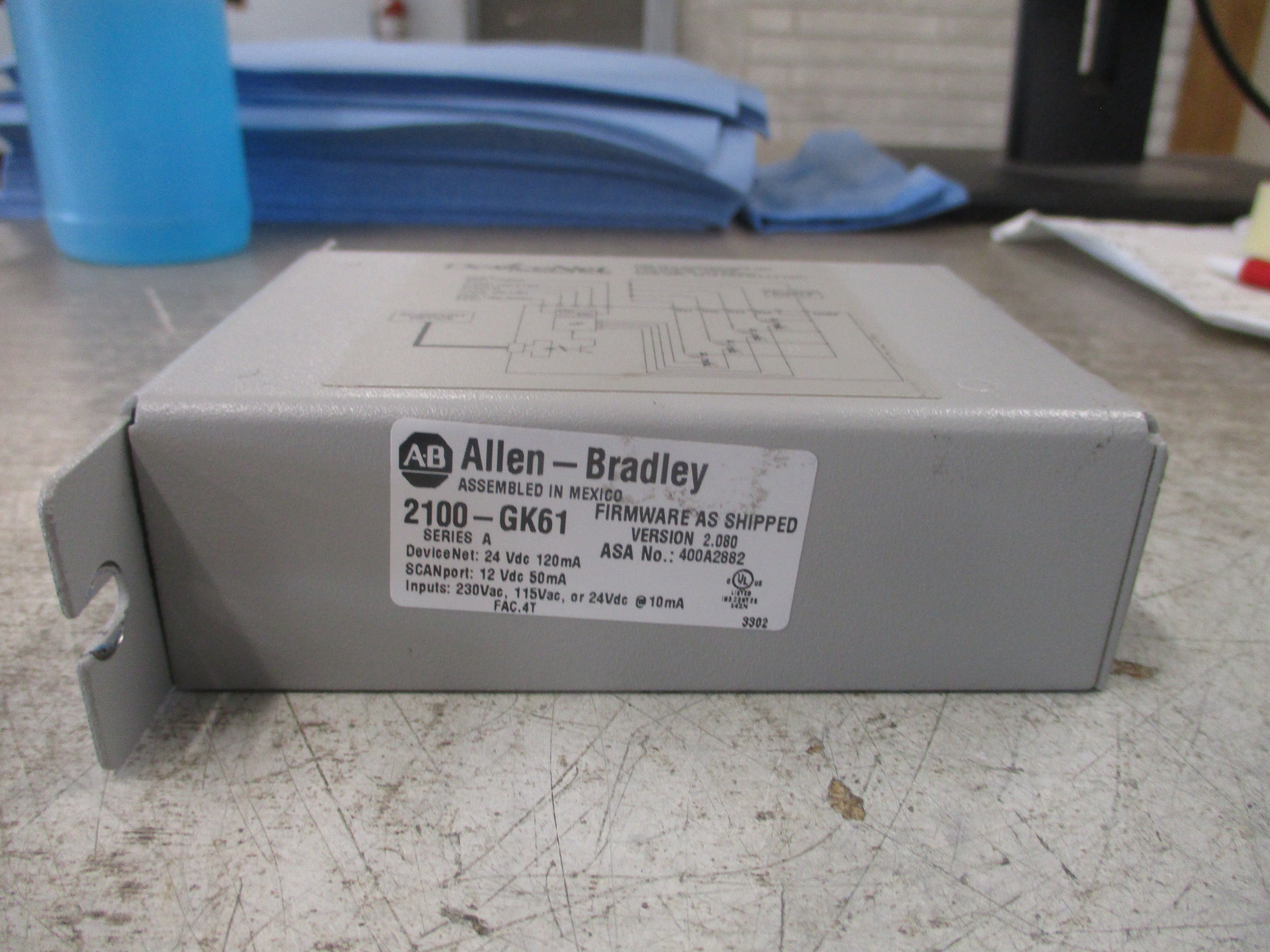 Allen-Bradley DeviceNet Comm Module 2100-GK61 FRN: 2.080 Series A Used