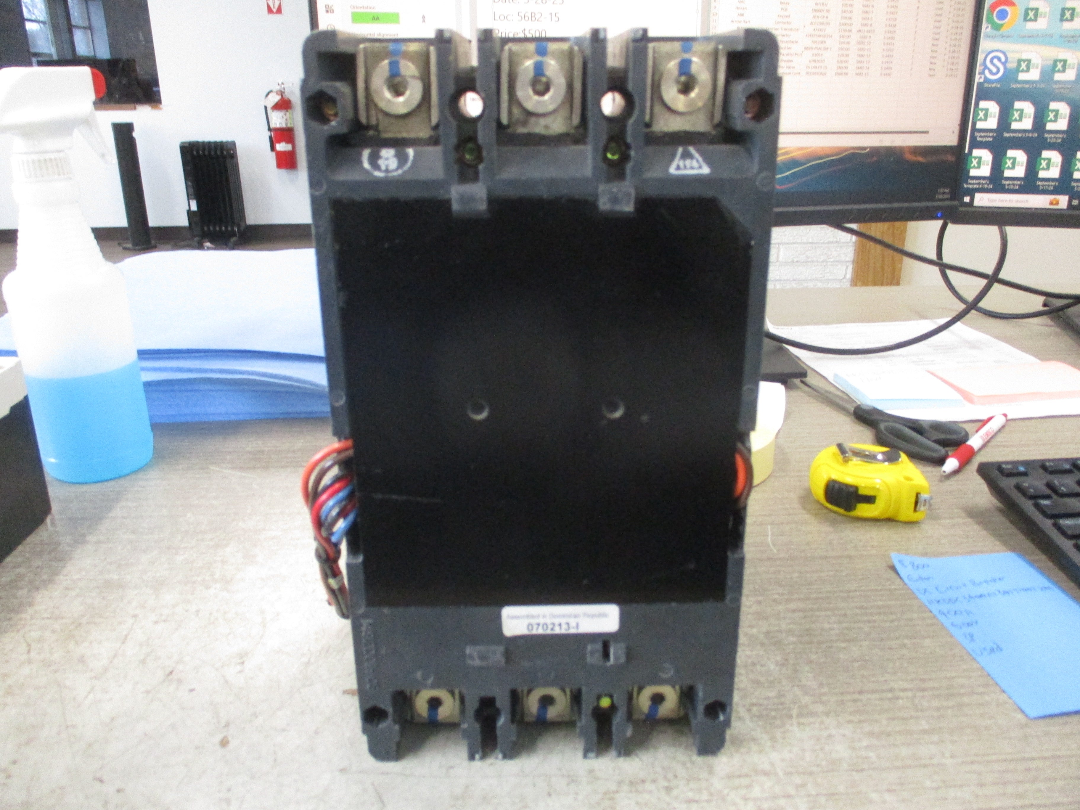 Eaton DC Circuit Breaker HKDDC3400A1301T1001Z01 400A 600V 3P Used