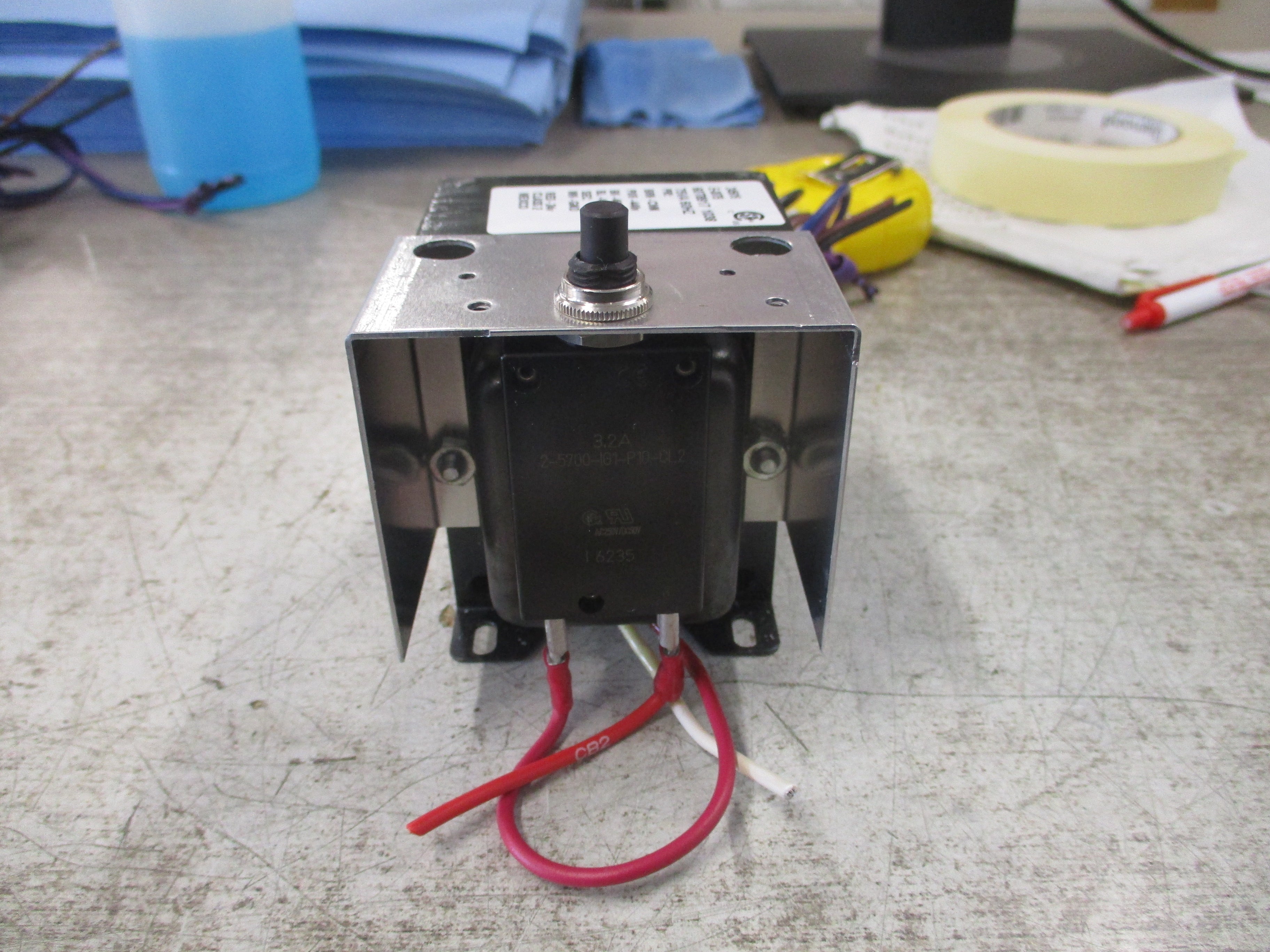 Liebert Transformer E-007B 75VA Pri: 440/460/490V Sec: 24V 60Hz Used