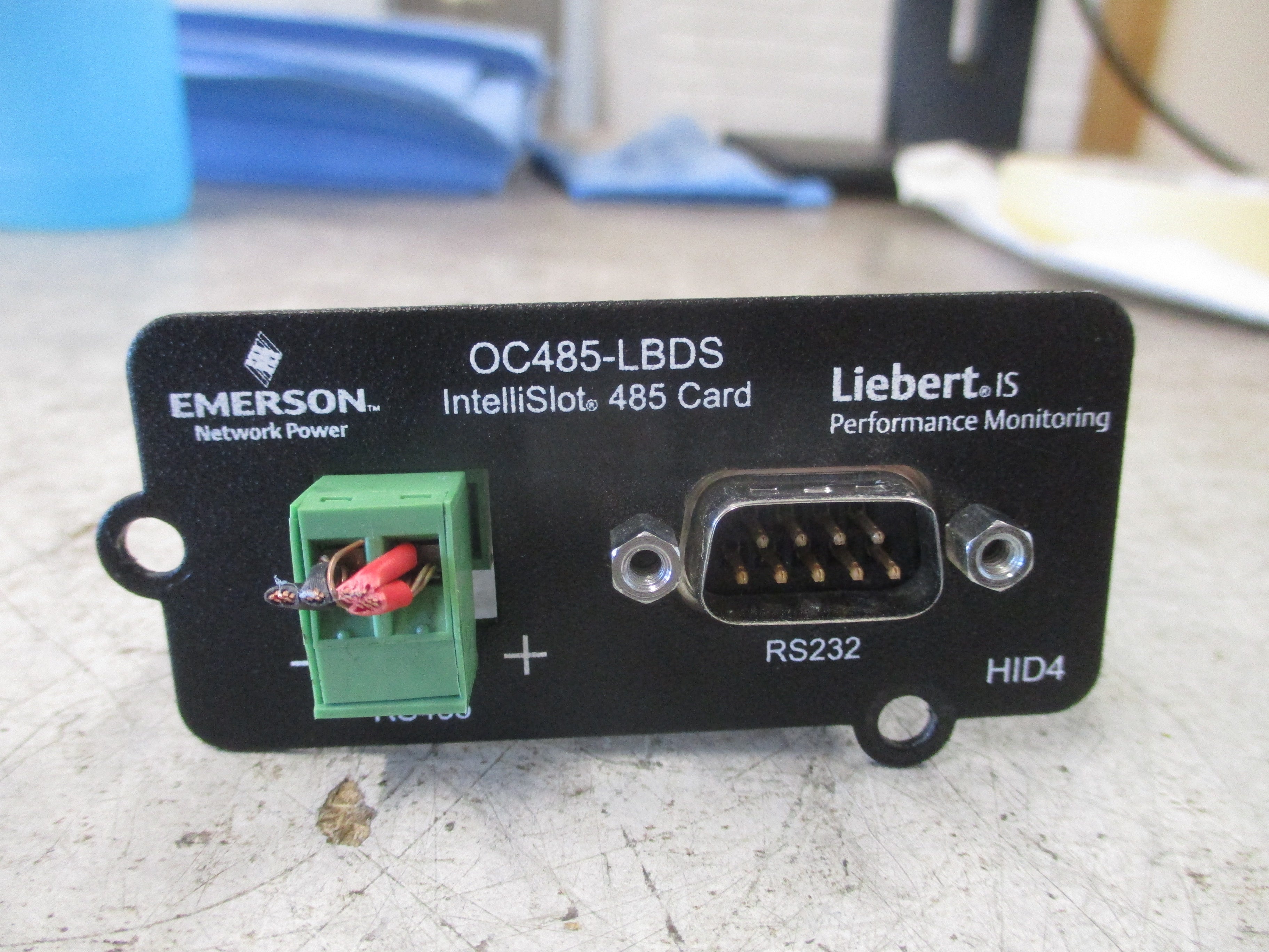 Emerson Liebert IS IntelliSlot 485 Card OC485-LBDS Used