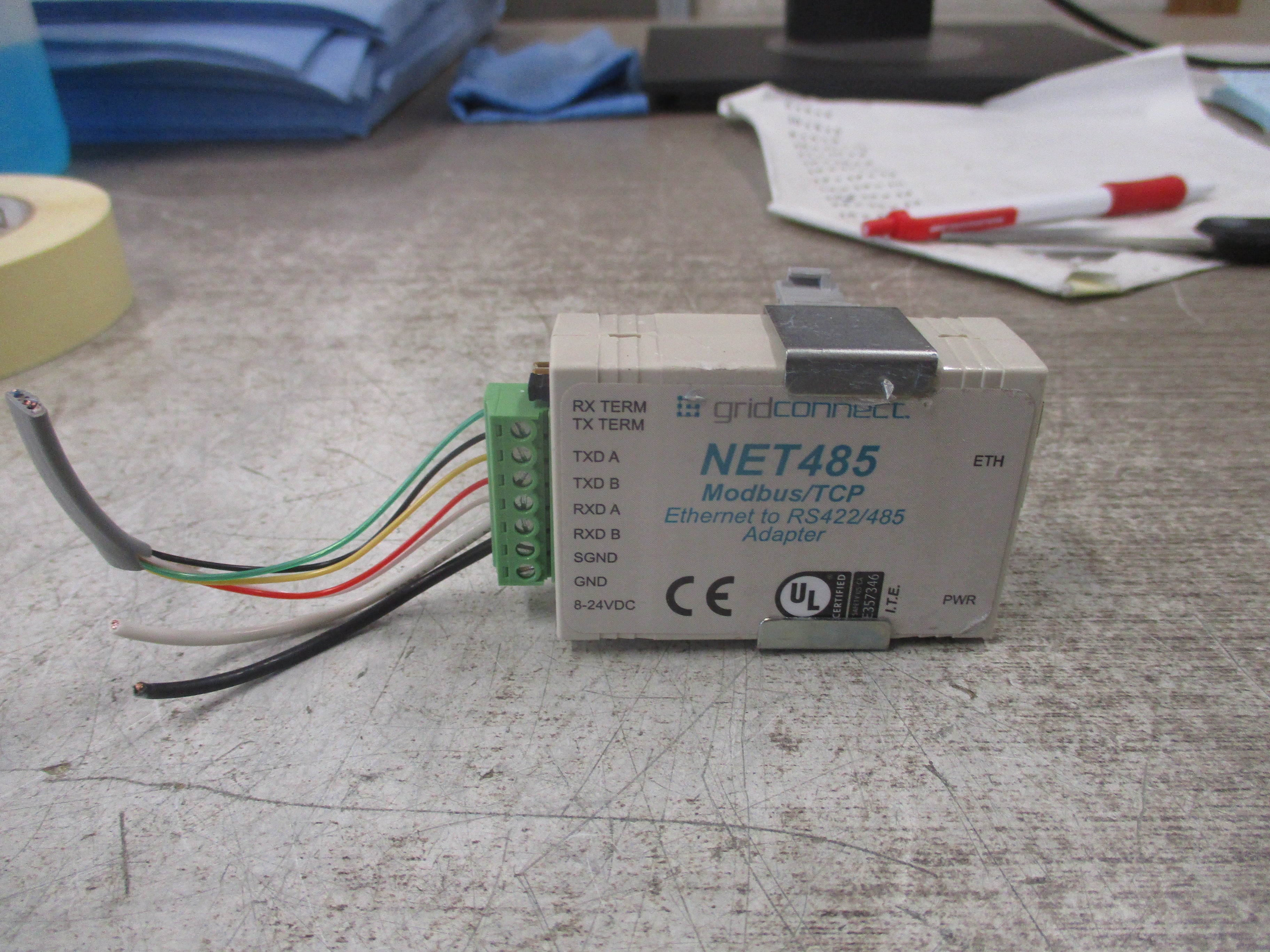 Gridconnect Modbus/TCP Ethernet to RS422/485 Adapter NET485 8-24VDC Used